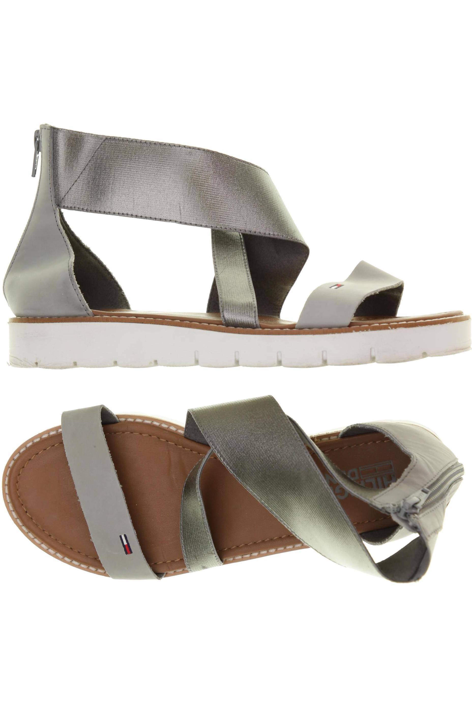 

Hilfiger Denim Damen Sandale, grau, Gr. 40