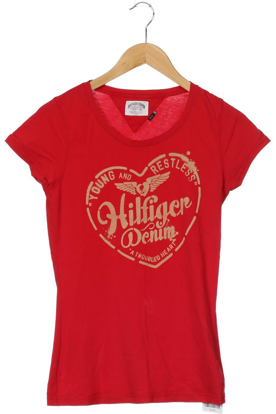 

Hilfiger Denim Damen T-Shirt, rot, Gr.