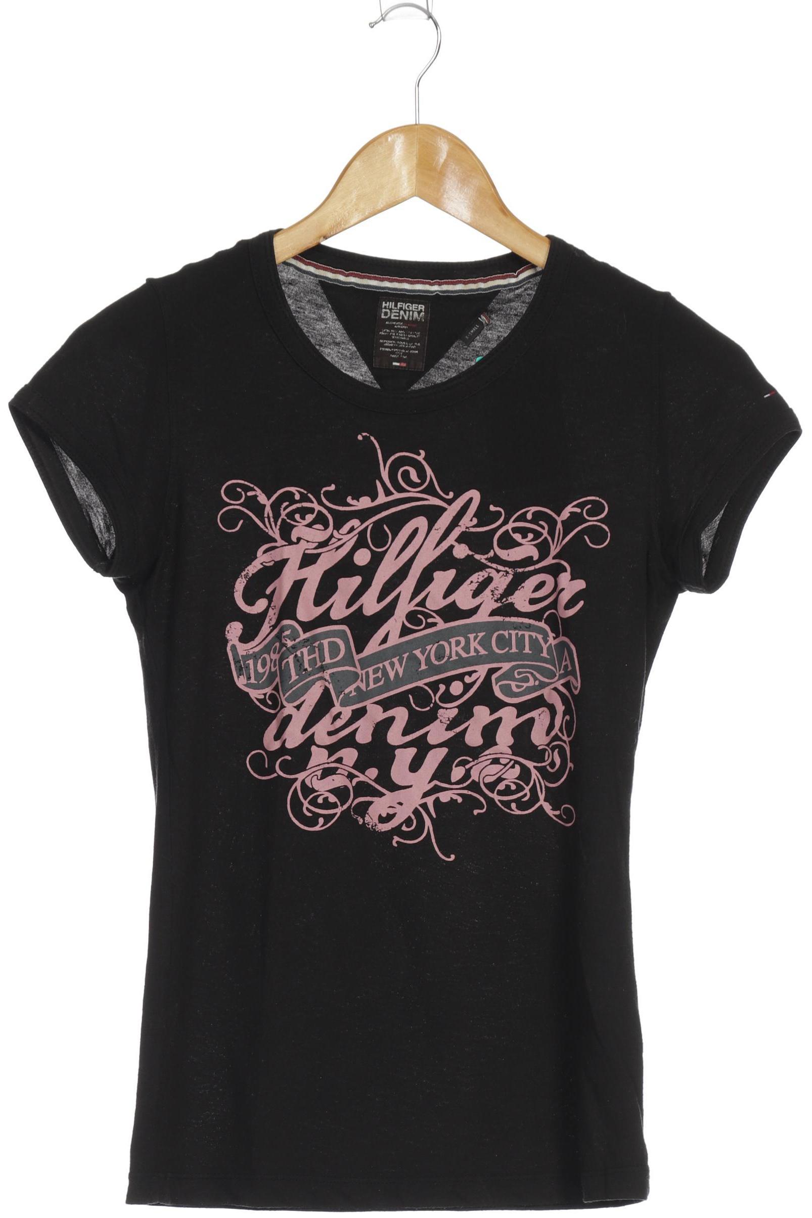 

Tommy Hilfiger Damen T-Shirt, schwarz, Gr.
