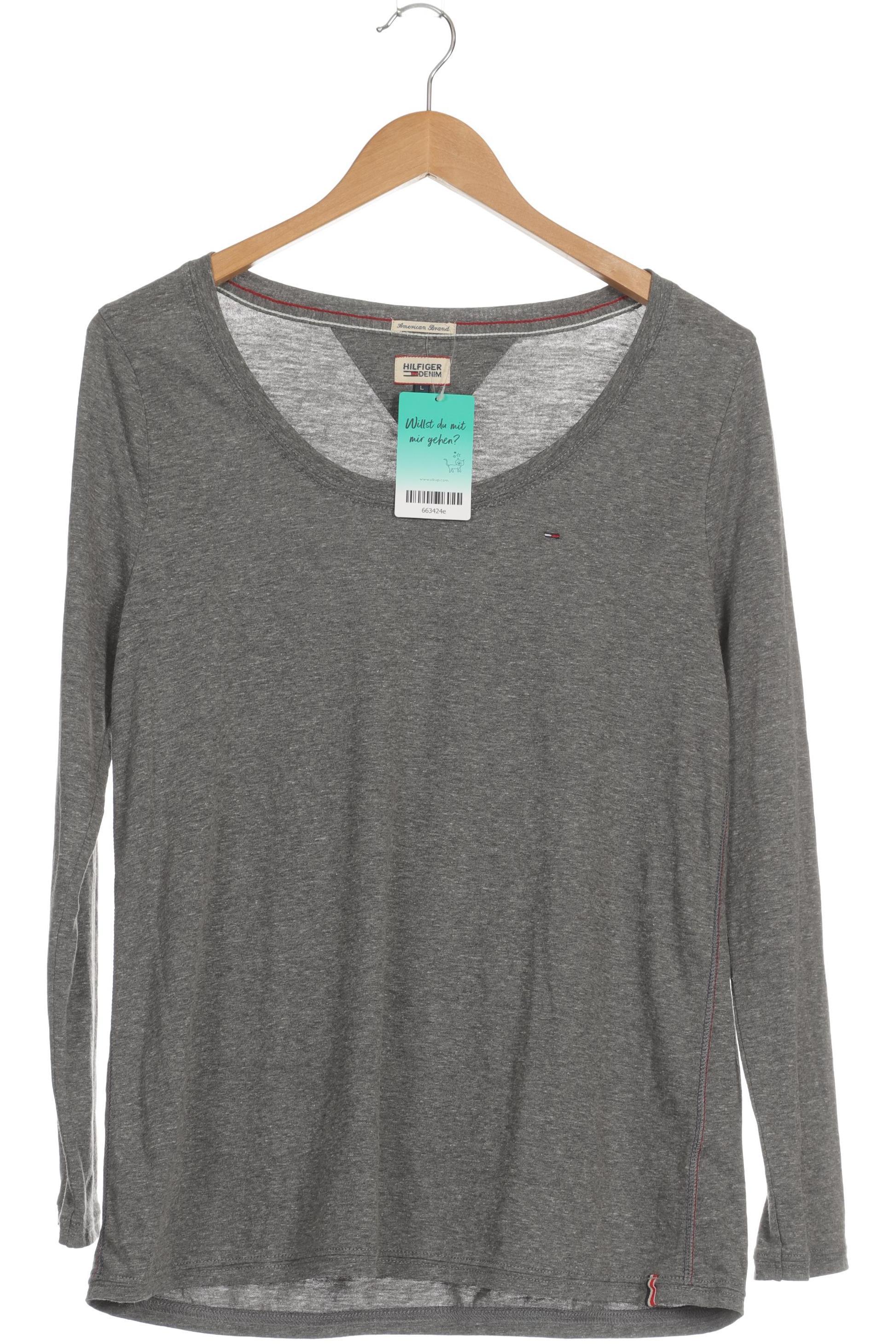 

Hilfiger Denim Damen Langarmshirt, grau, Gr.