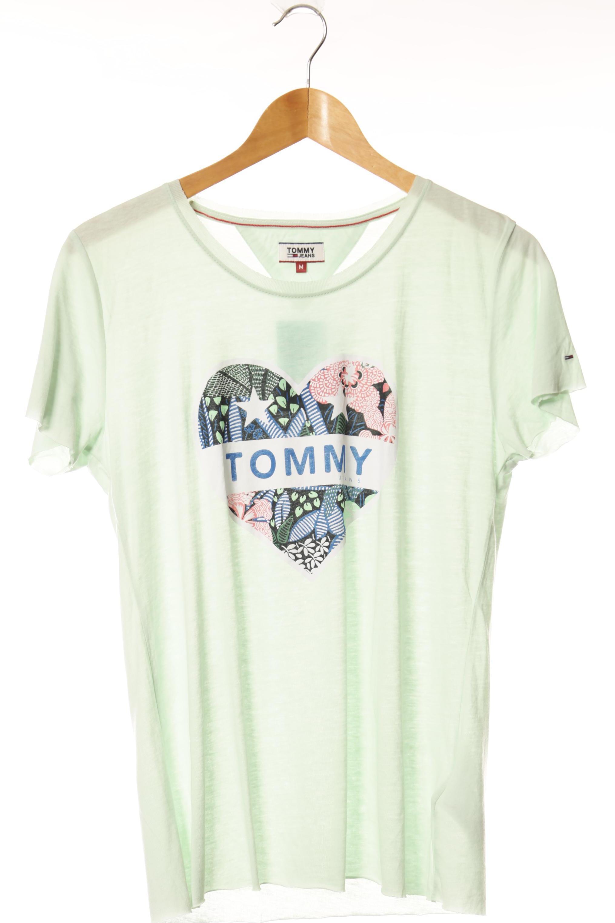 

Tommy Hilfiger Damen T-Shirt, grün, Gr.