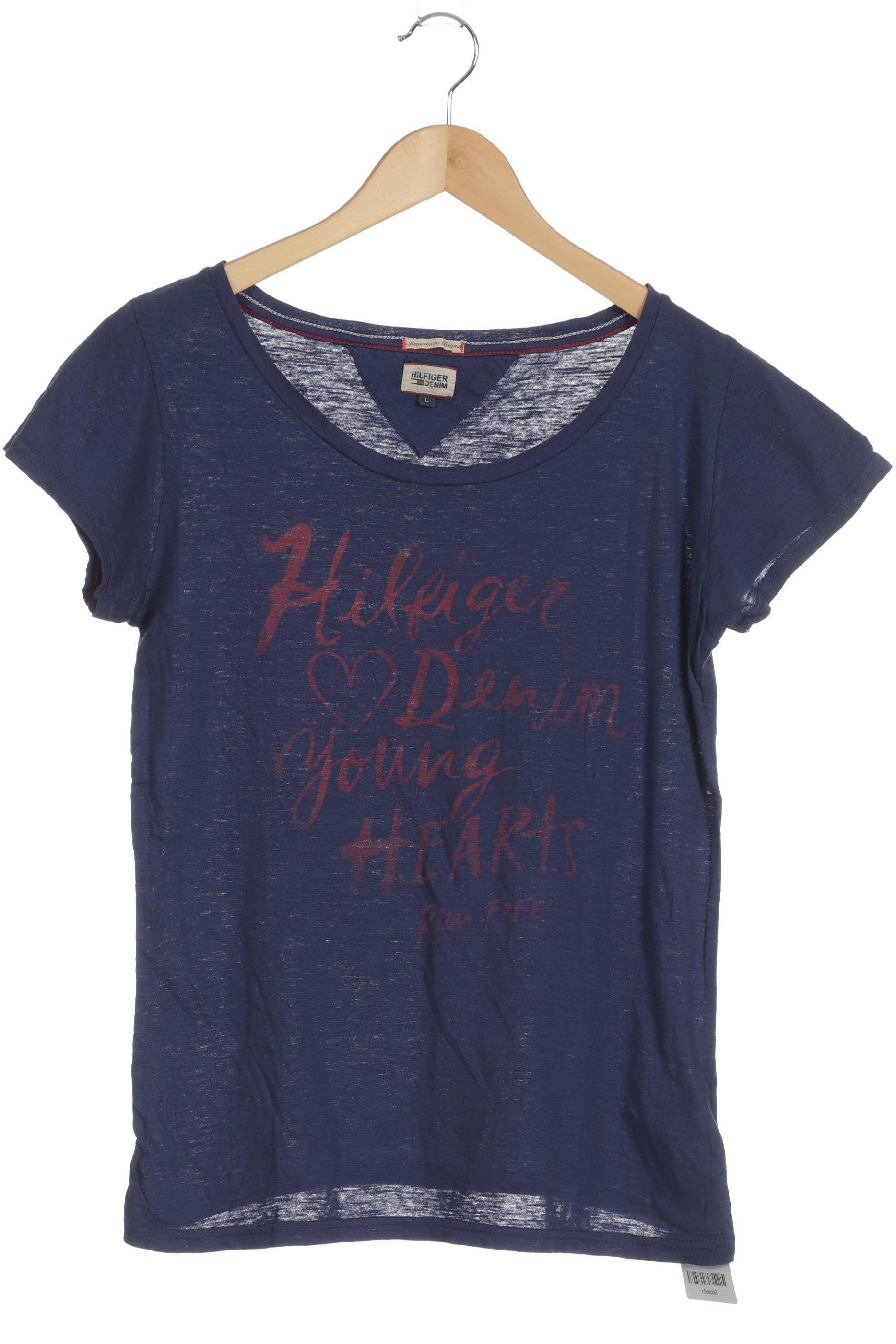 

Hilfiger Denim Damen T-Shirt, blau, Gr.