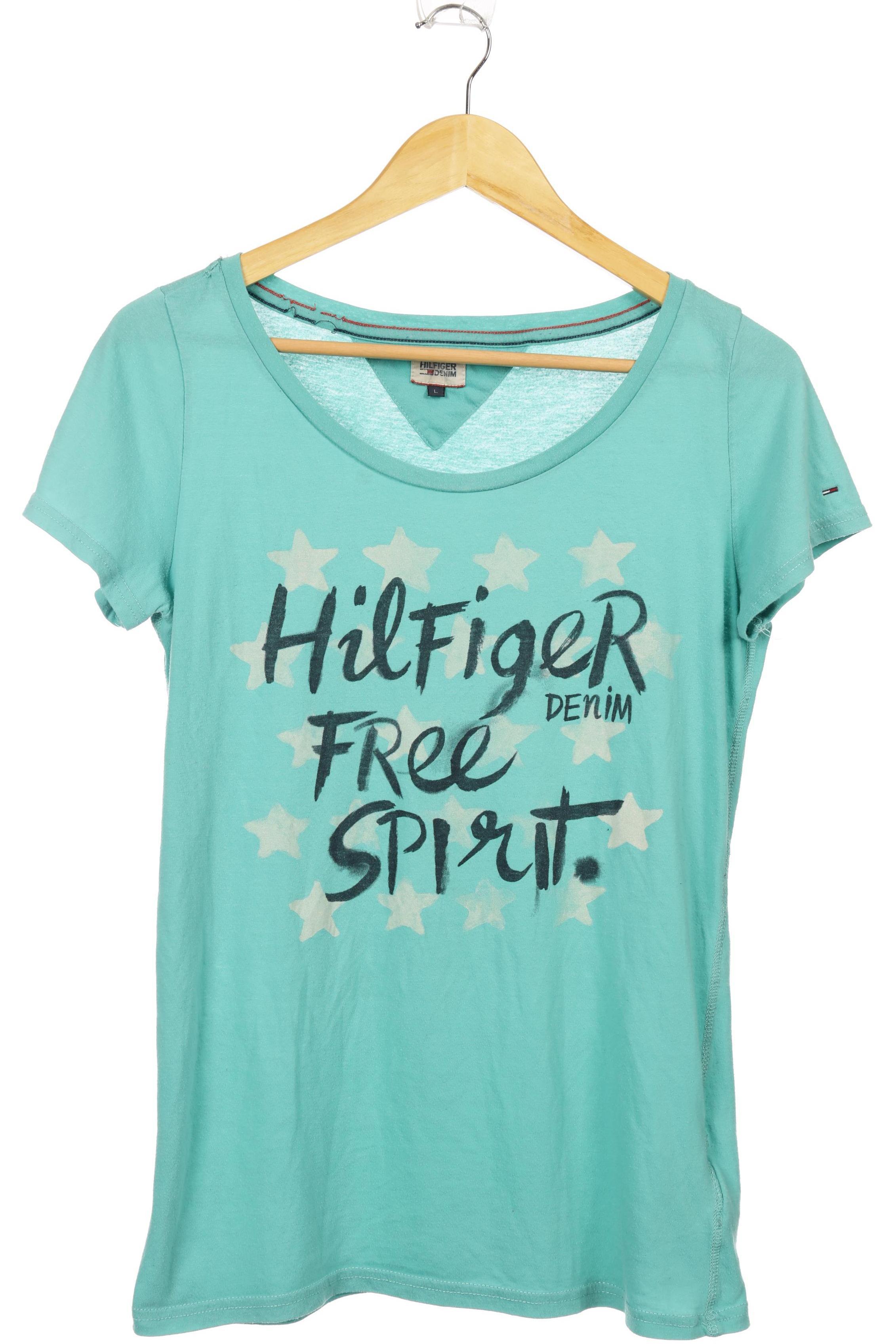 

Tommy Hilfiger Damen T-Shirt, türkis, Gr.