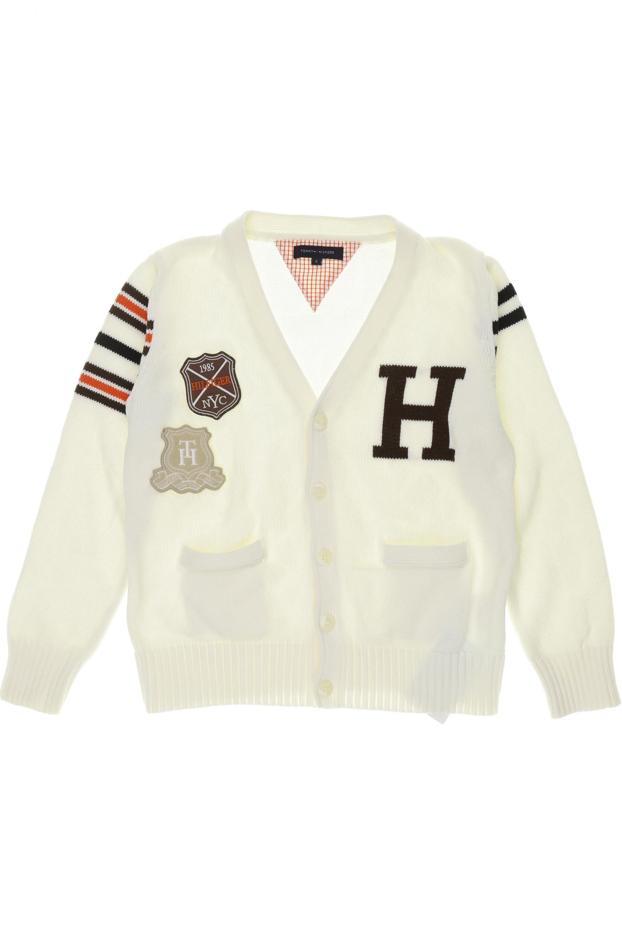 

Tommy Hilfiger Jungen Strickjacke, weiß, Gr. 128