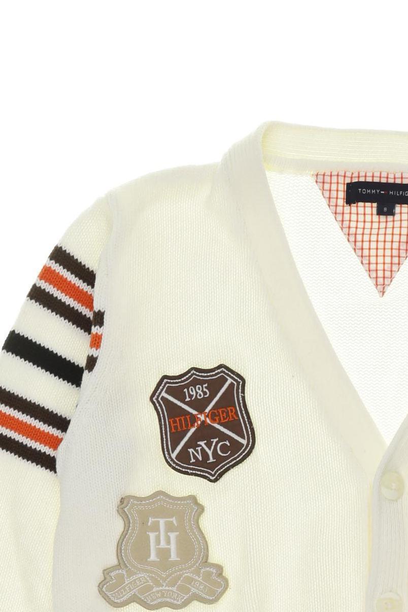 Thumbnail - Tommy Hilfiger Jungen Strickjacke, weiß, Gr. 128