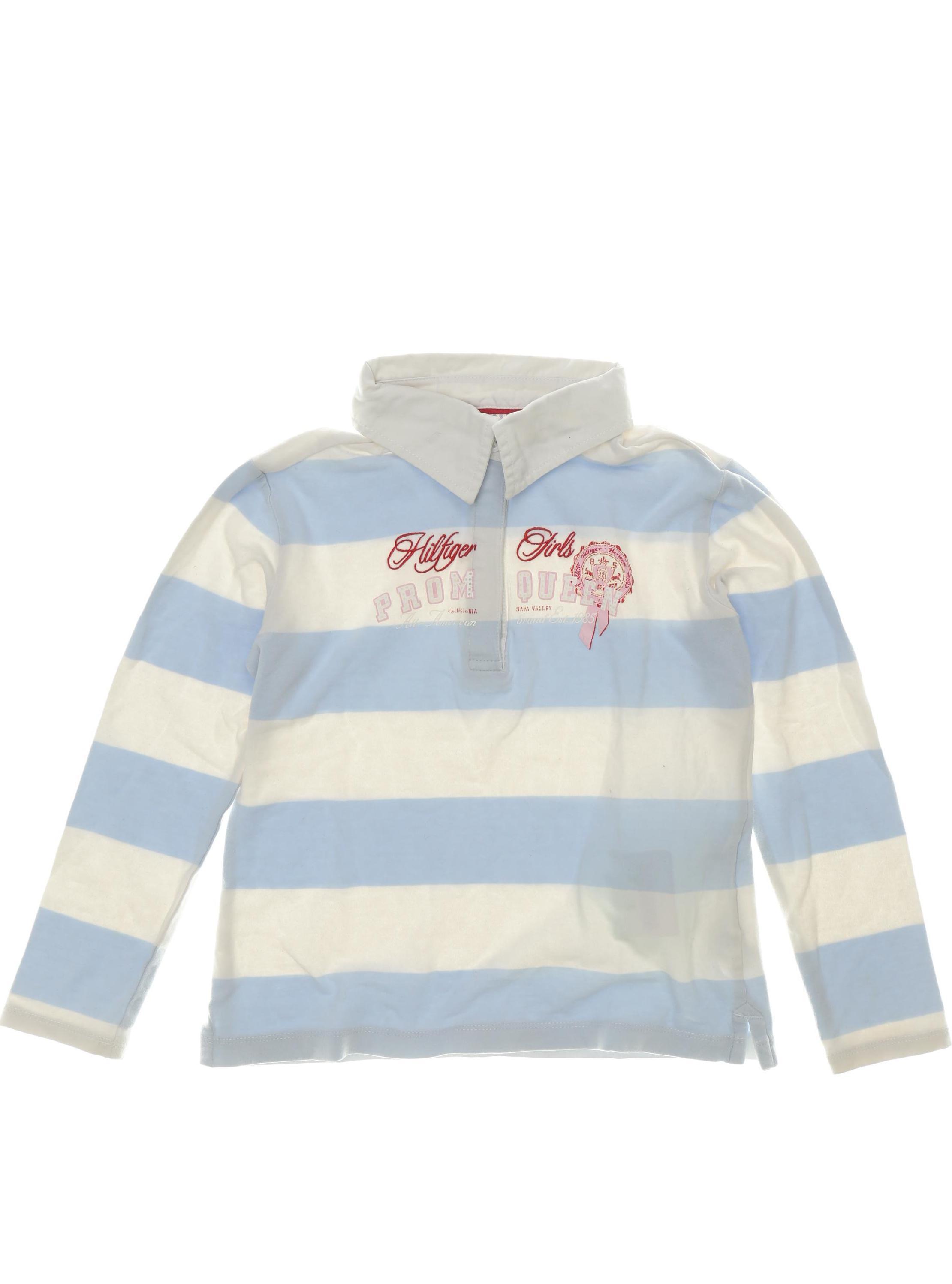 

Tommy Hilfiger Mädchen Poloshirt, weiß, Gr. 110
