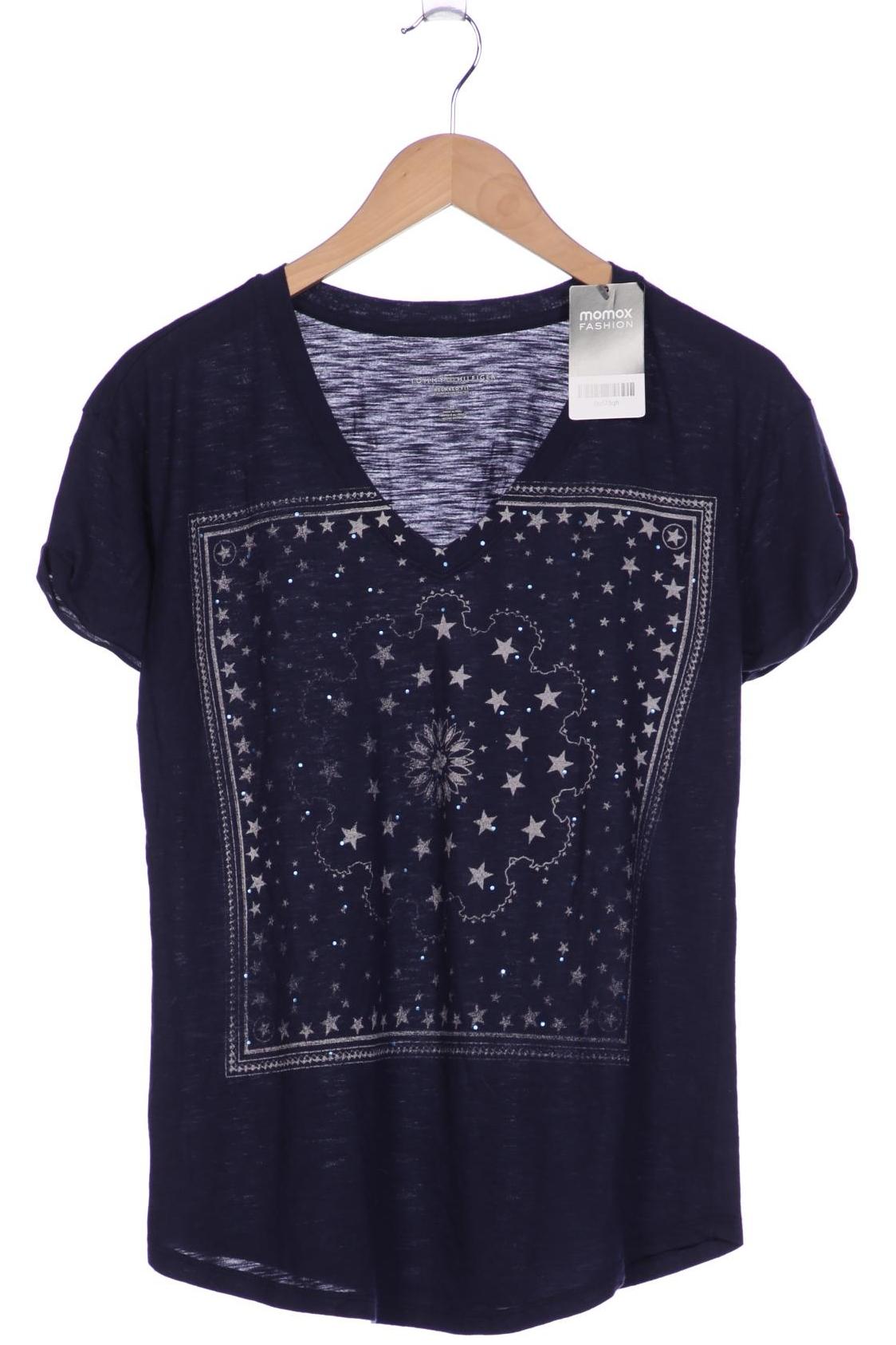 

Tommy Hilfiger Damen T-Shirt, marineblau, Gr. 38