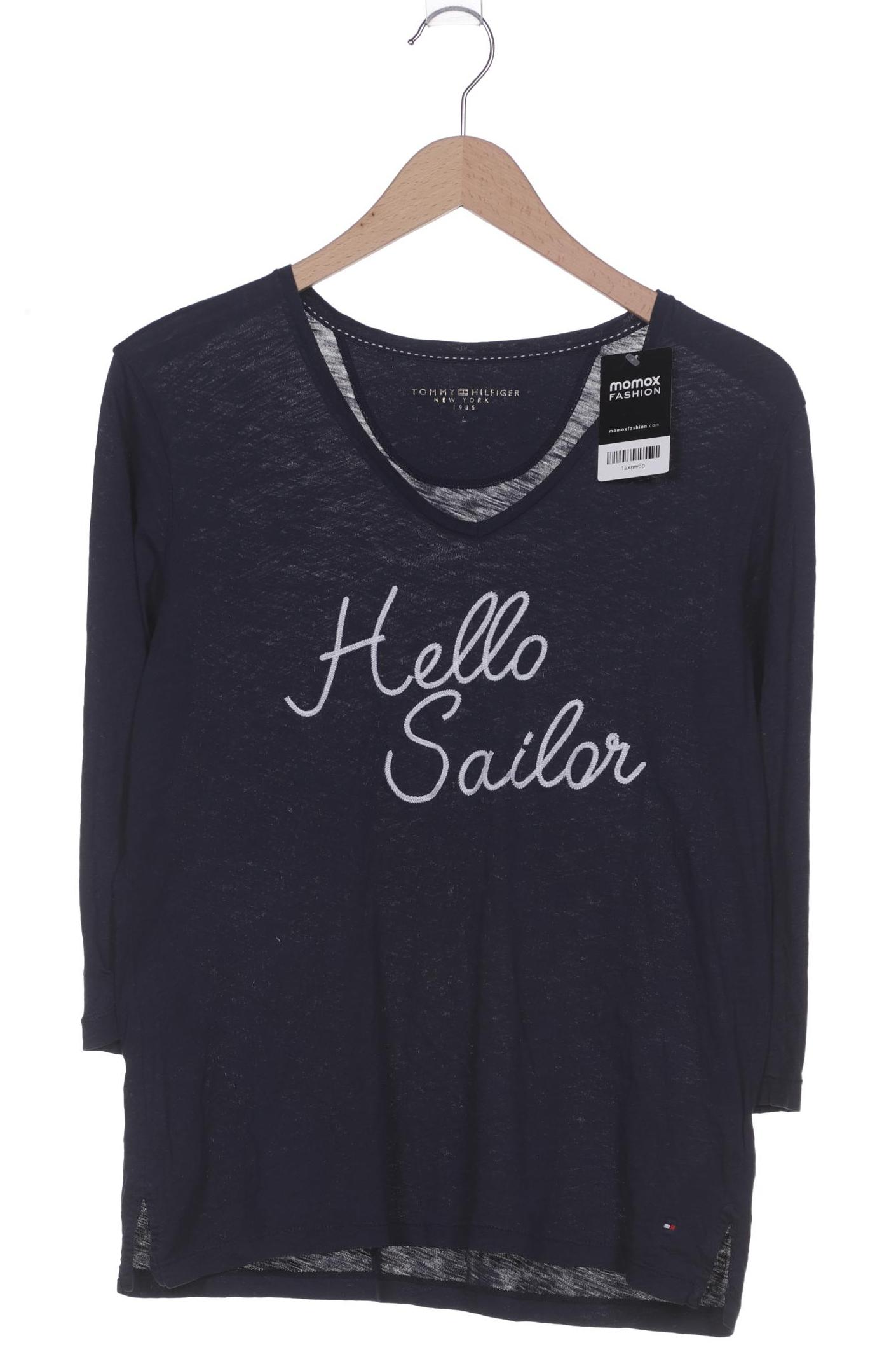 

Tommy Hilfiger Damen Langarmshirt, marineblau, Gr. 42