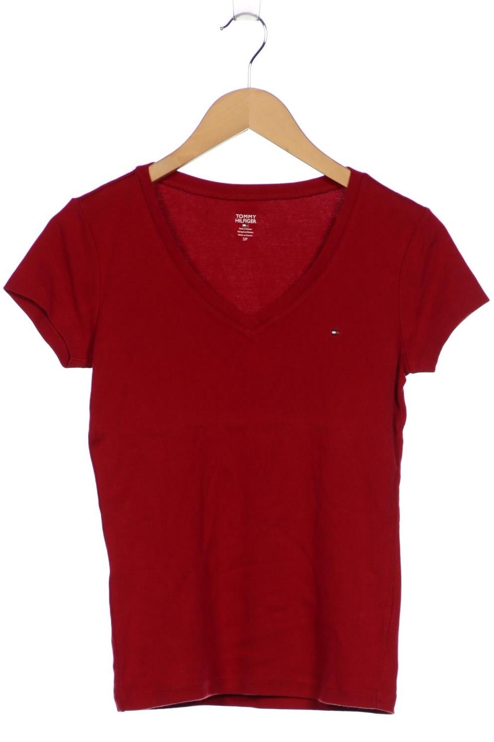 

Tommy Hilfiger Damen T-Shirt, bordeaux, Gr. 36