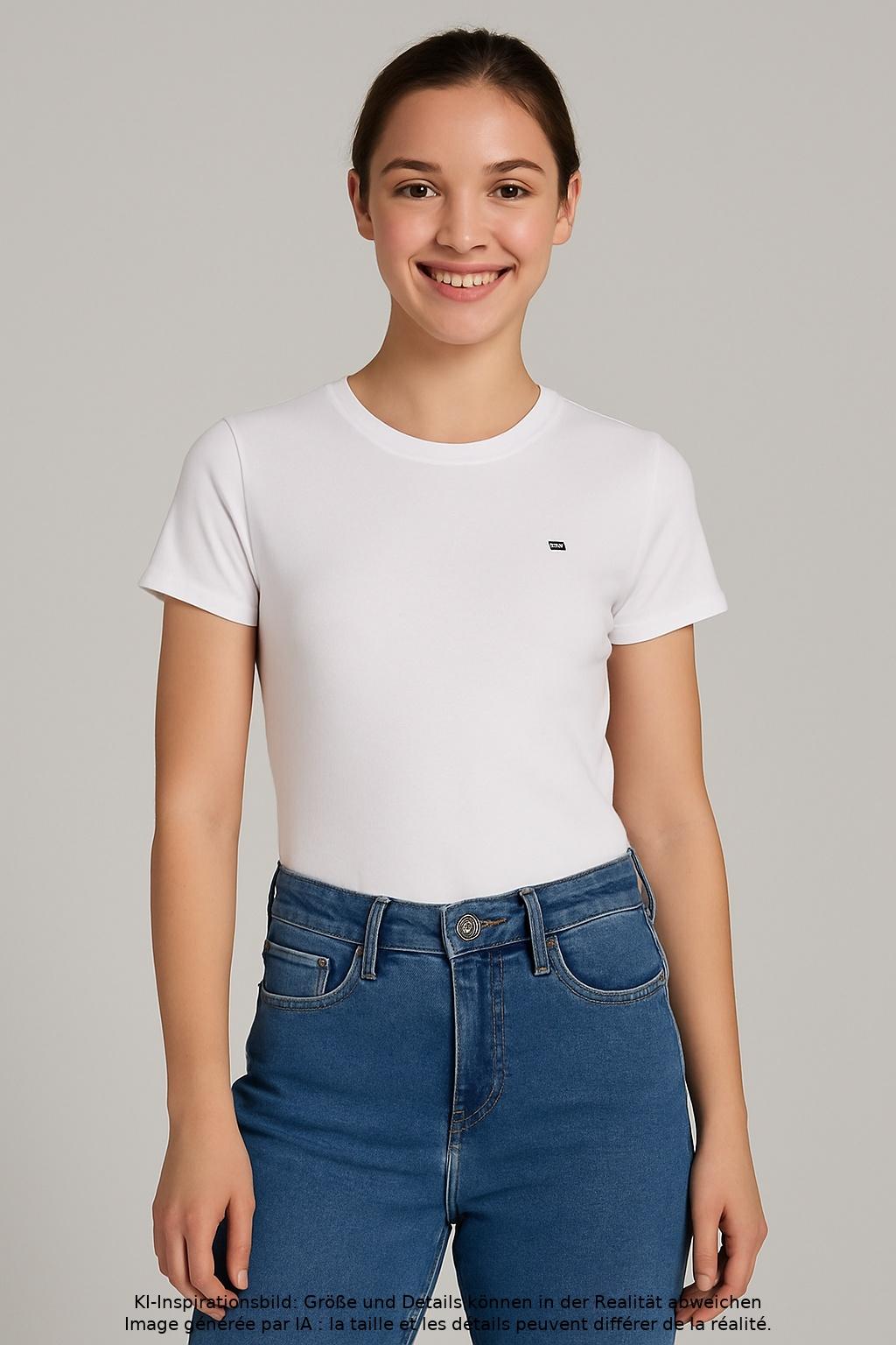 

Tommy Hilfiger Damen T-Shirt, weiß, Gr. 32