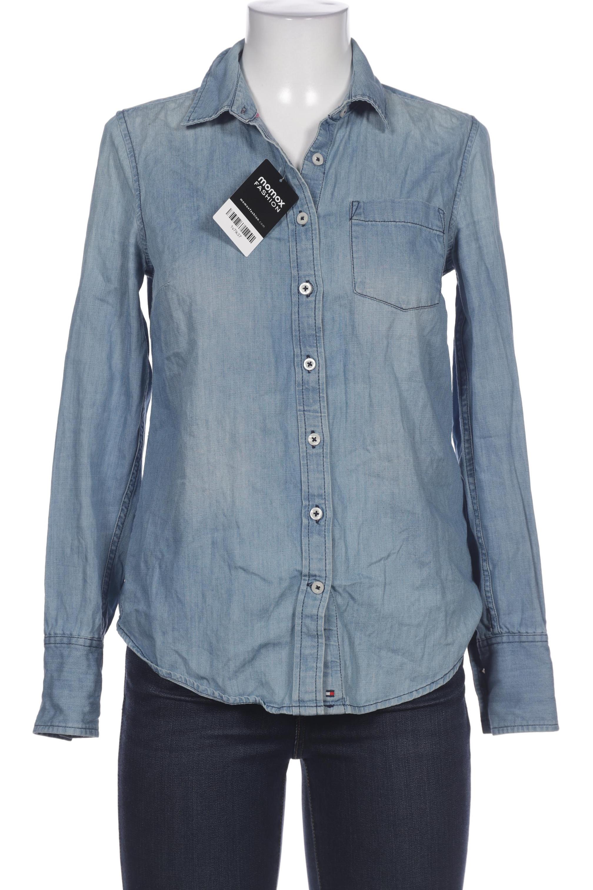 

Tommy Hilfiger Damen Bluse, blau, Gr. 36