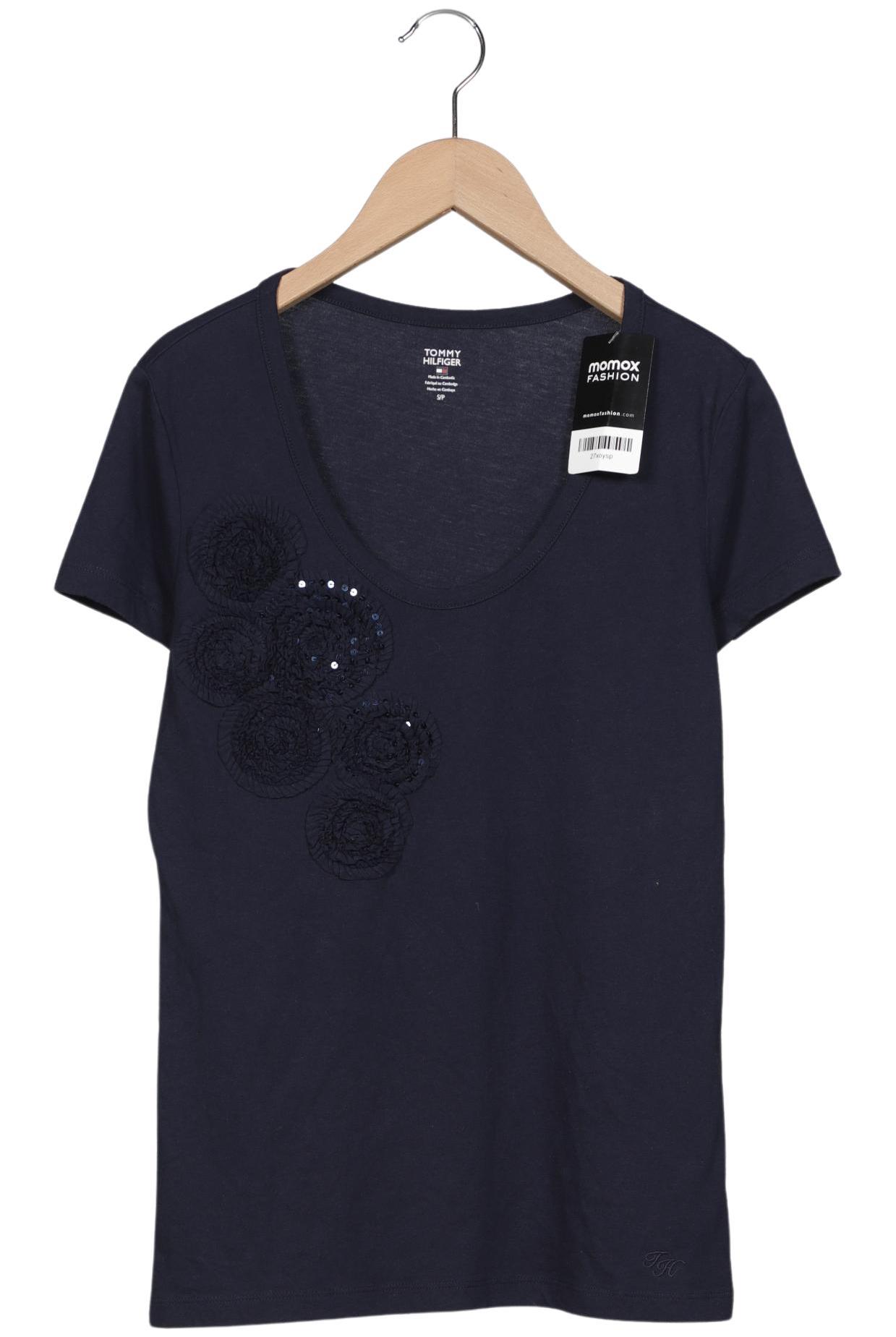 

Tommy Hilfiger Damen T-Shirt, marineblau, Gr. 36