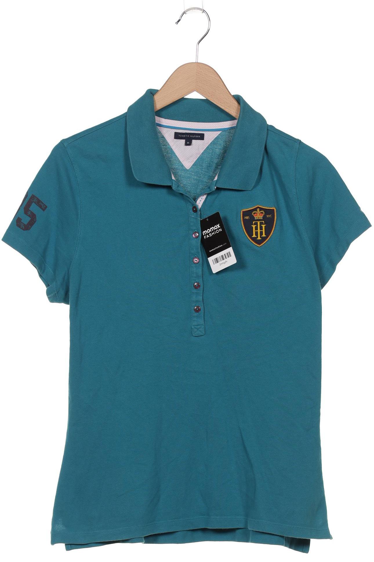 

Tommy Hilfiger Damen Poloshirt, türkis, Gr. 44