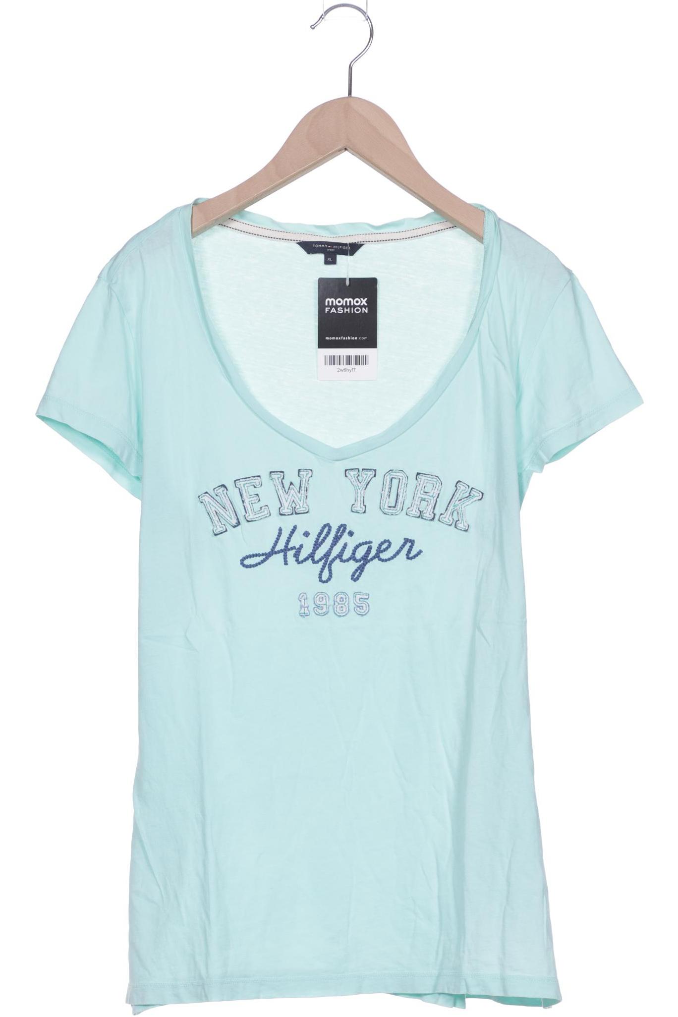 

Tommy Hilfiger Damen T-Shirt, türkis, Gr. 44