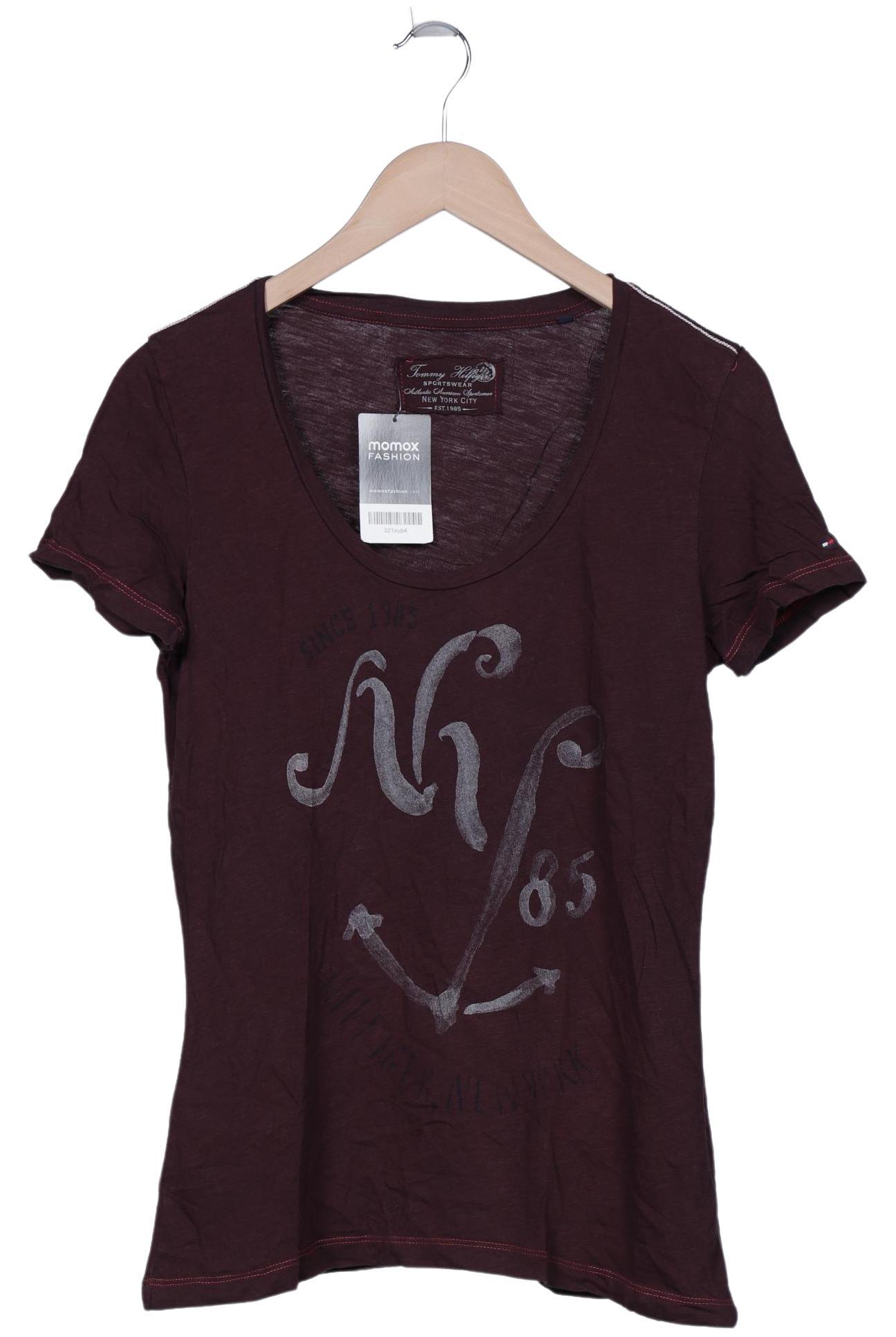 

Tommy Hilfiger Damen T-Shirt, bordeaux, Gr. 42
