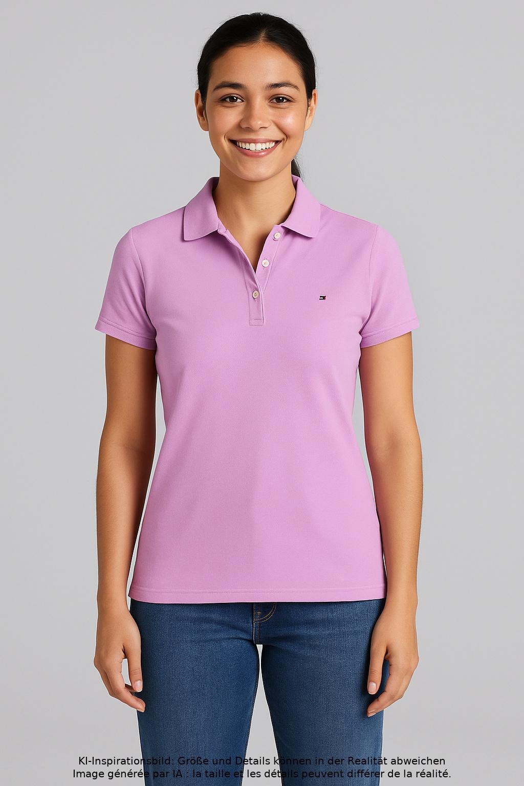 

Tommy Hilfiger Damen Poloshirt, flieder, Gr. 36