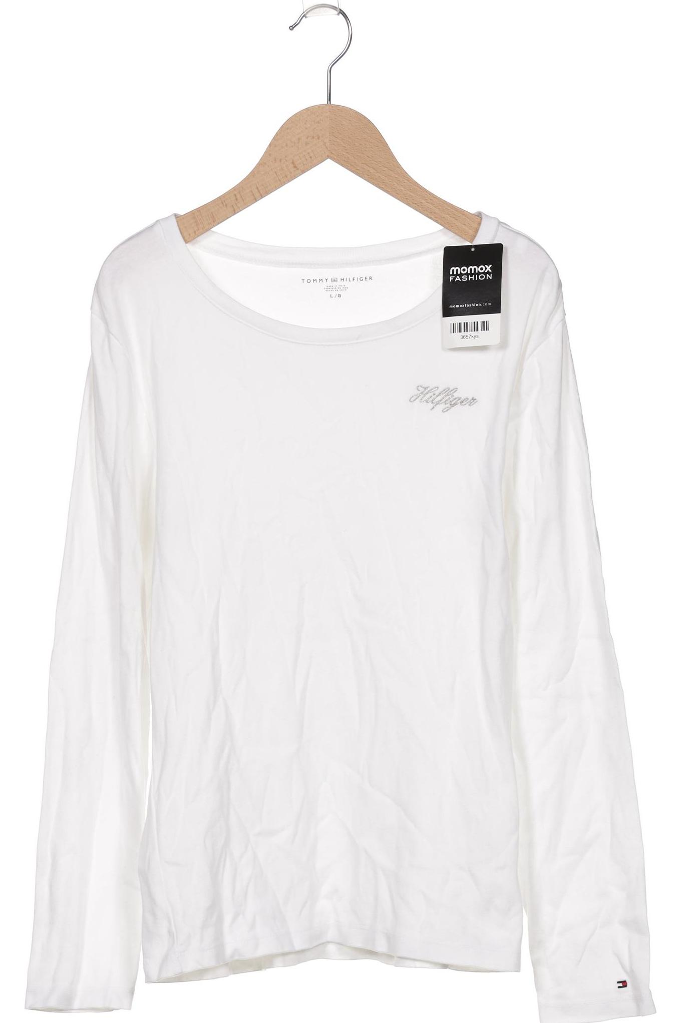 

Tommy Hilfiger Damen Langarmshirt, weiß, Gr. 42