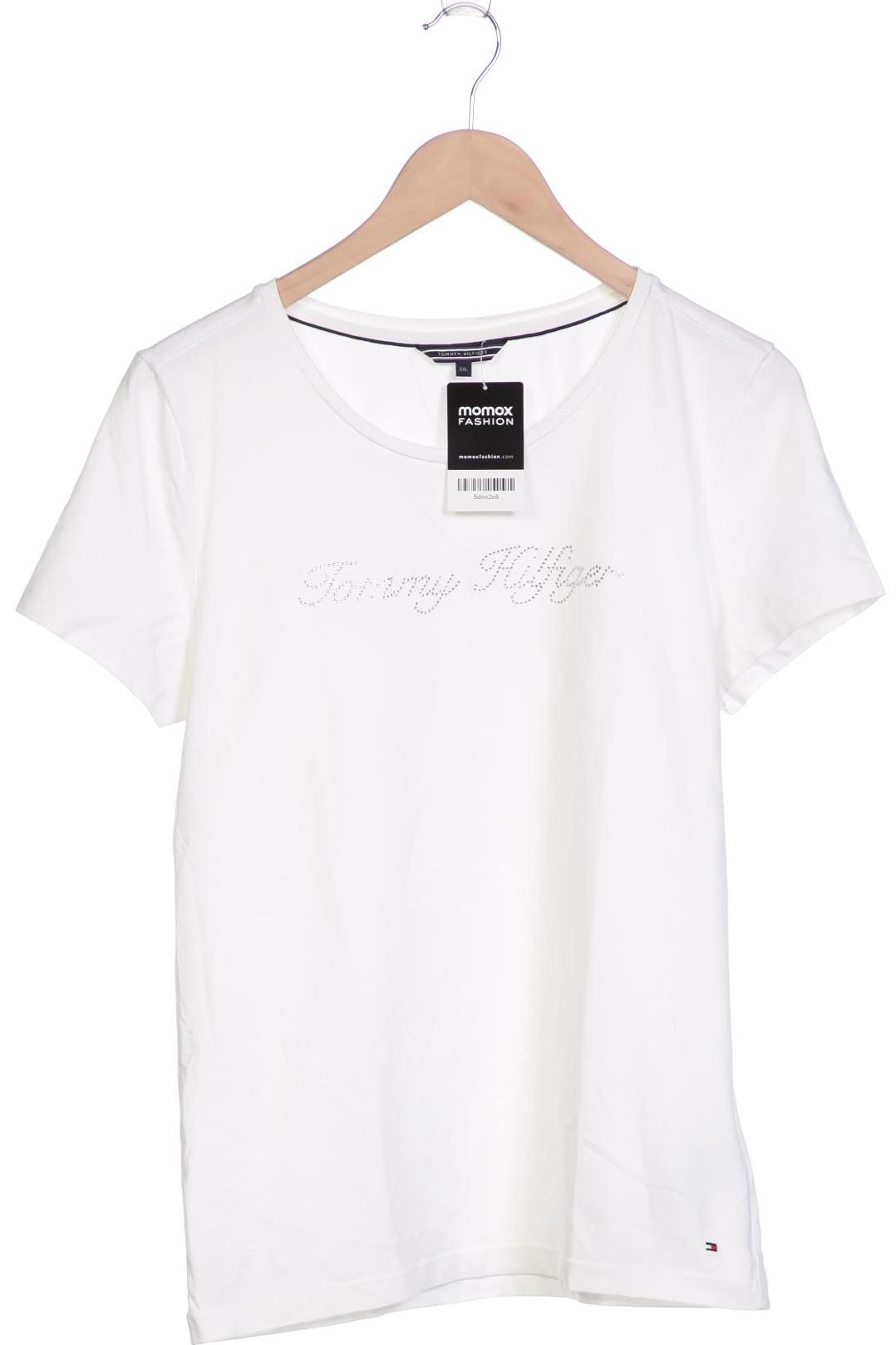

Tommy Hilfiger Damen T-Shirt, cremeweiß, Gr. 46