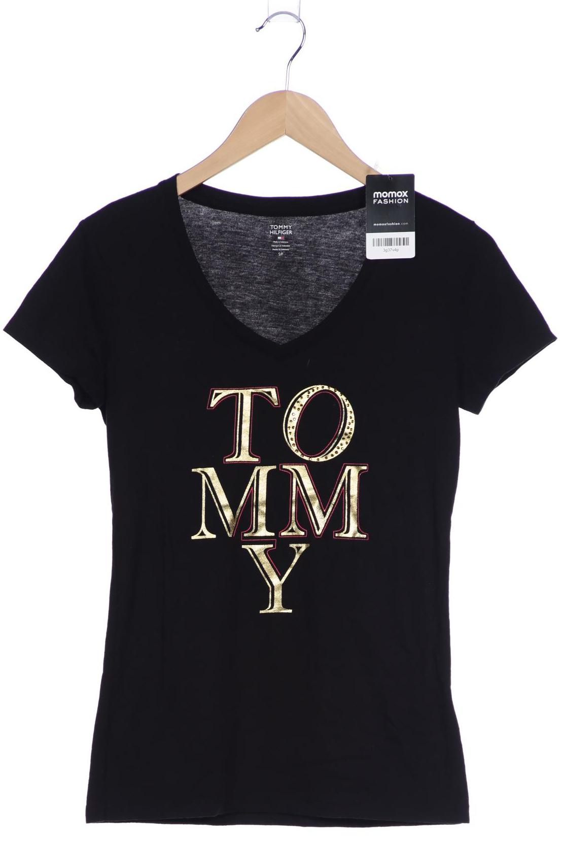 

Tommy Hilfiger Damen T-Shirt, schwarz, Gr. 36