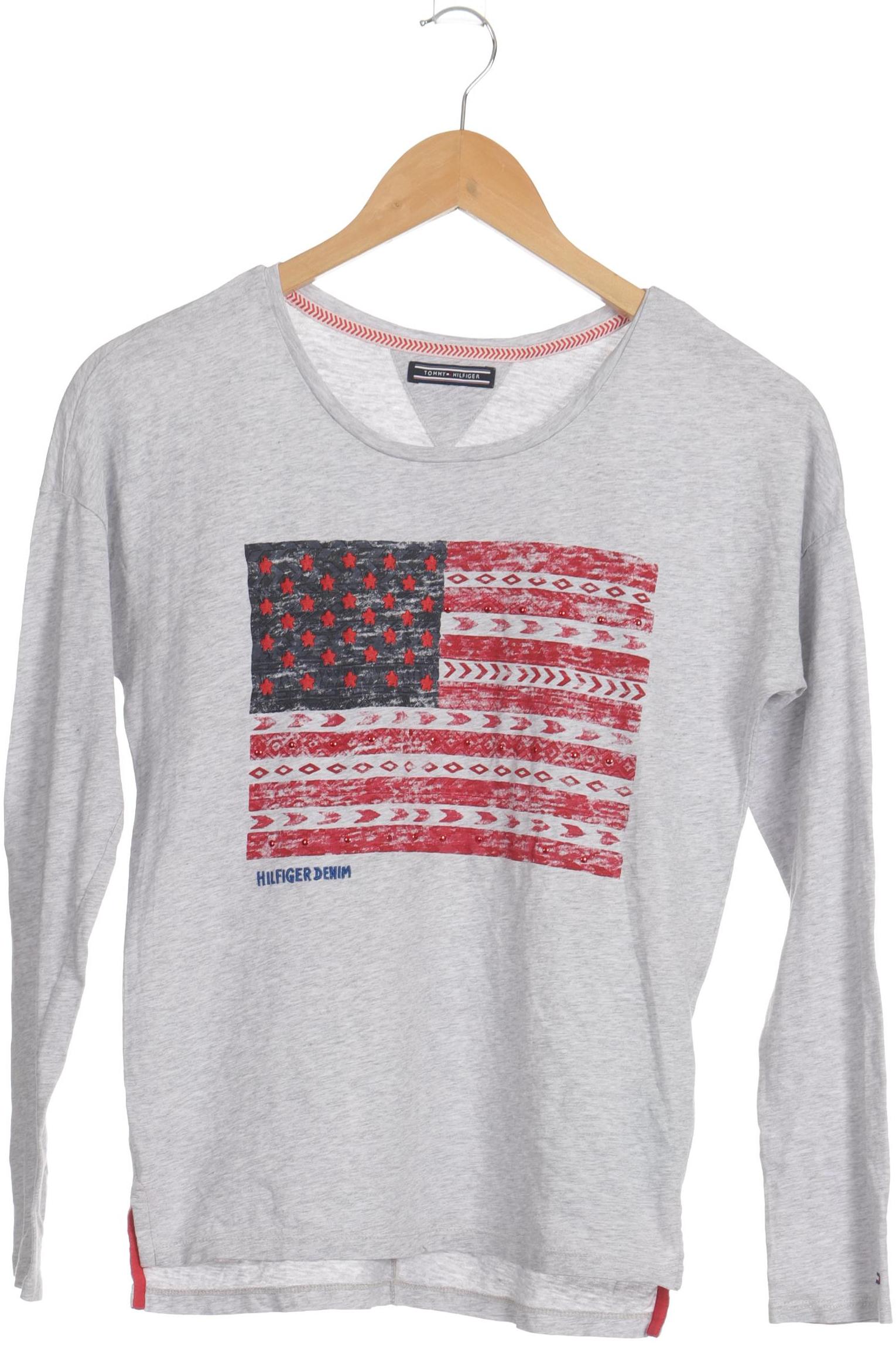 

Tommy Hilfiger Damen Langarmshirt, grau, Gr. 36