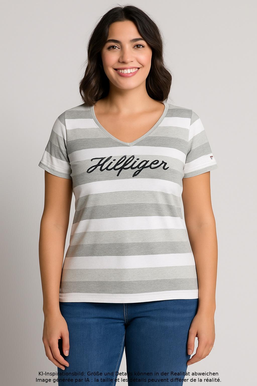 

Tommy Hilfiger Damen T-Shirt, mehrfarbig, Gr. 44
