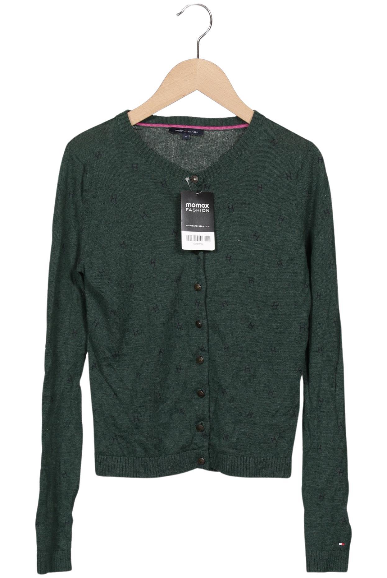 

Tommy Hilfiger Damen Strickjacke, grün, Gr. 34