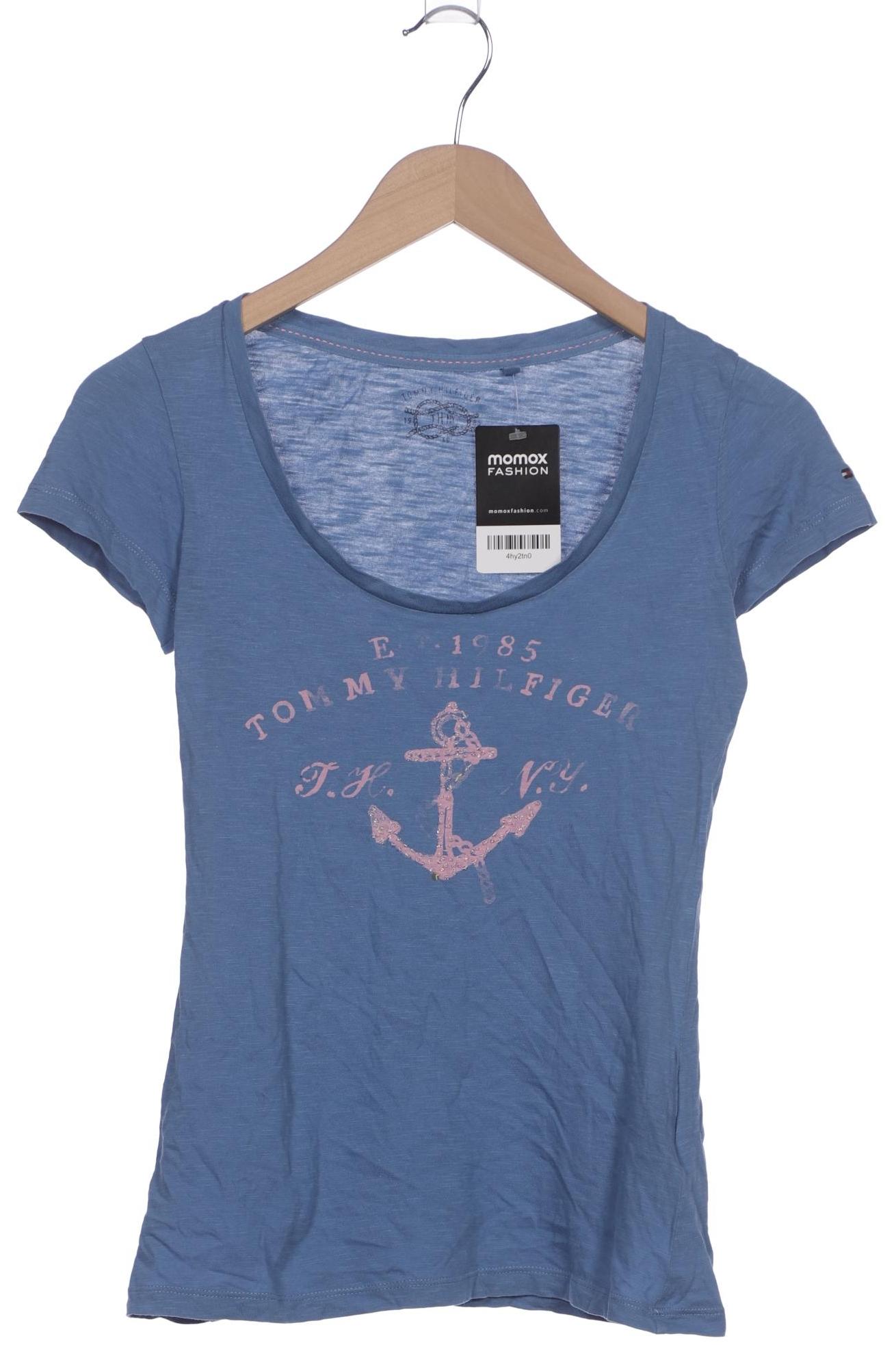 

Tommy Hilfiger Damen T-Shirt, blau, Gr. 34