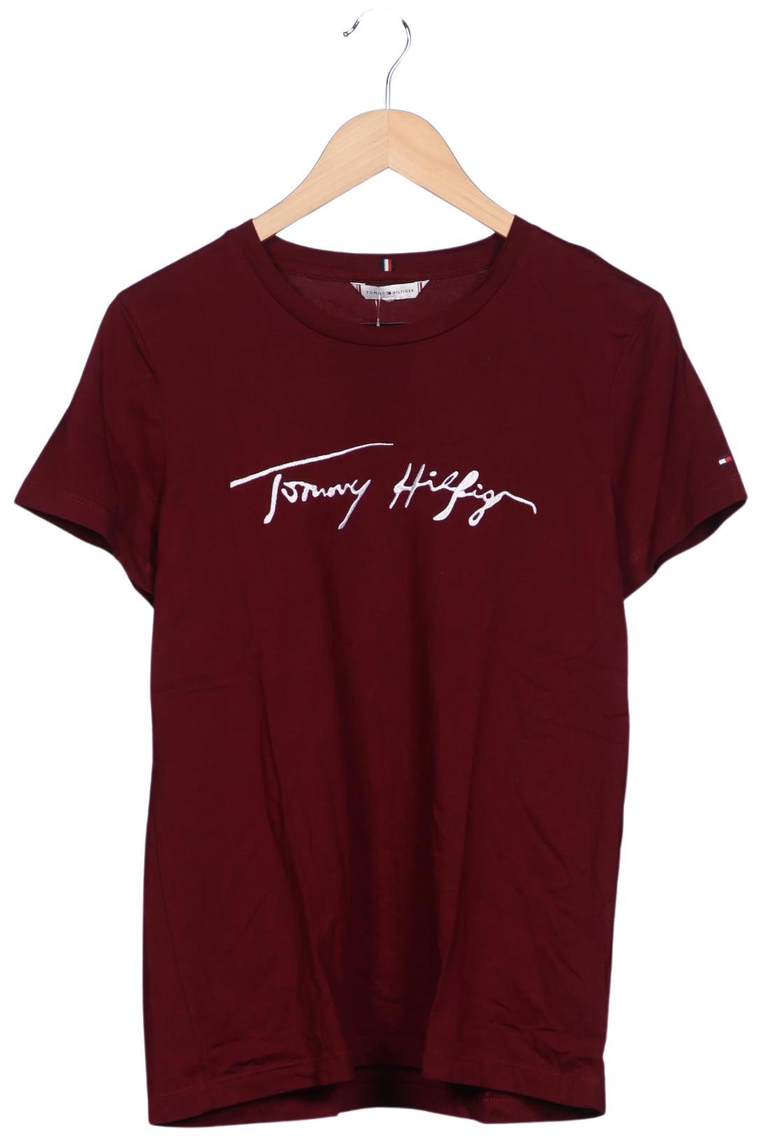 

Tommy Hilfiger Damen T-Shirt, bordeaux, Gr. 38