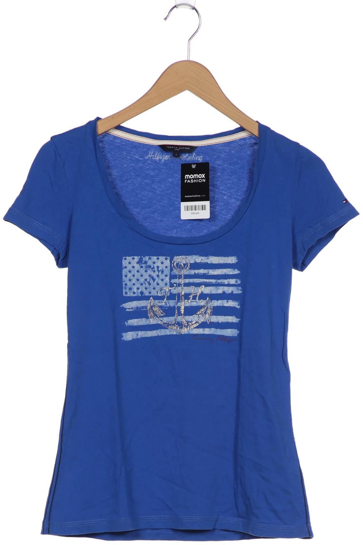 

Tommy Hilfiger Damen T-Shirt, blau, Gr. 36