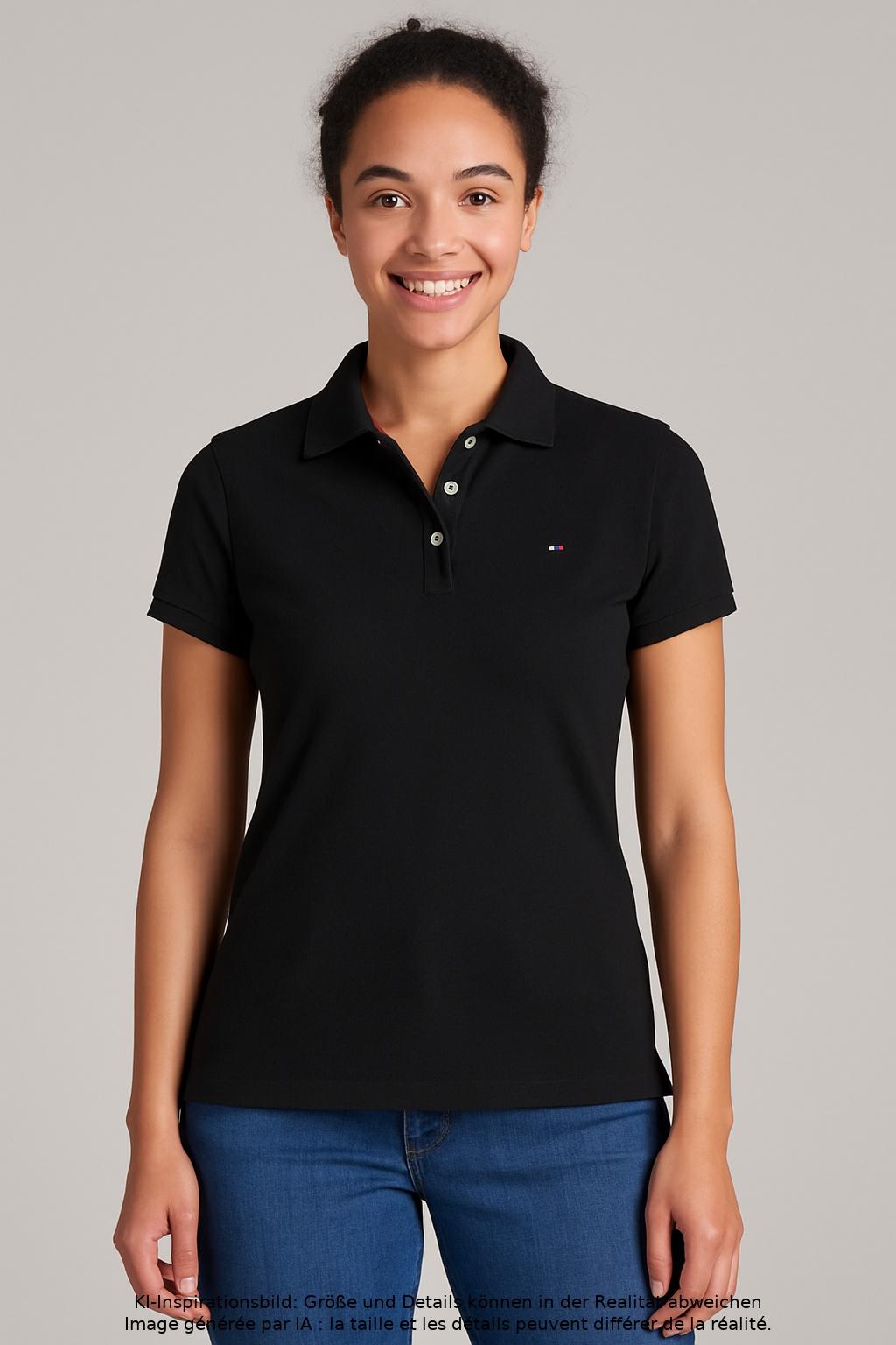 

Tommy Hilfiger Damen Poloshirt, marineblau, Gr. 42