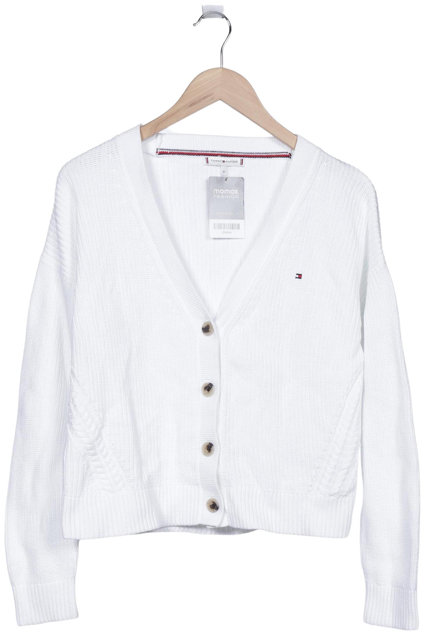 

Tommy Hilfiger Damen Strickjacke, weiß, Gr. 34