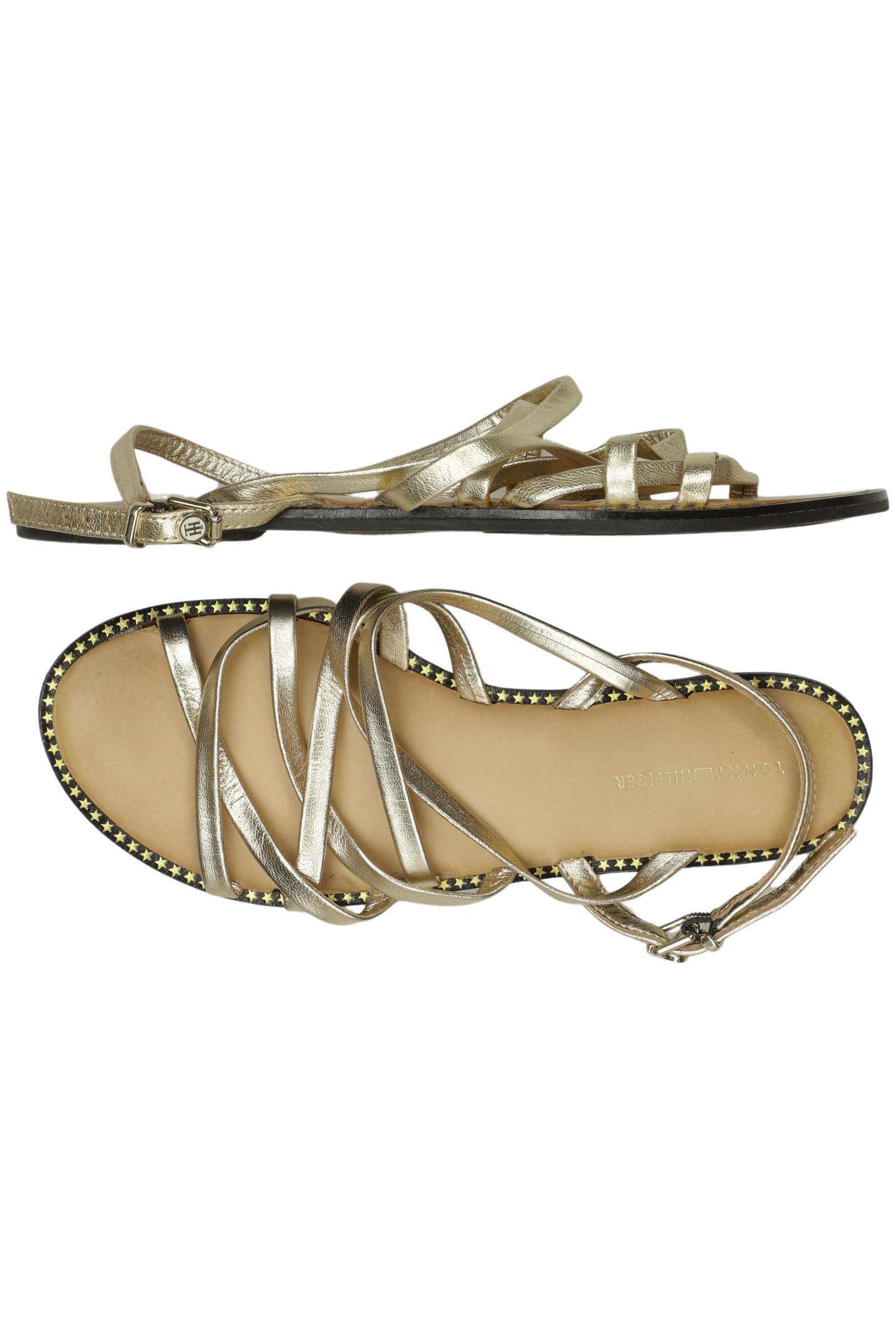 

Tommy Hilfiger Damen Sandale, gold, Gr. 41