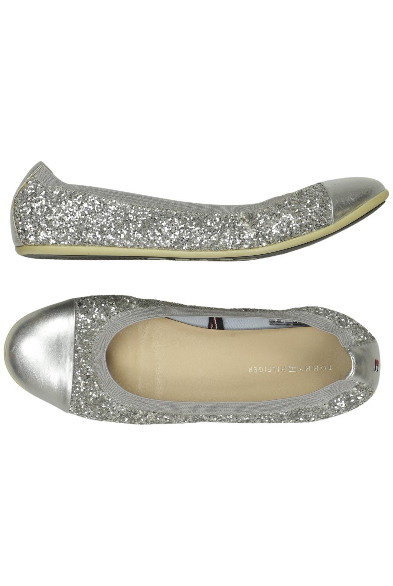 

Tommy Hilfiger Damen Ballerinas, silber, Gr. 36