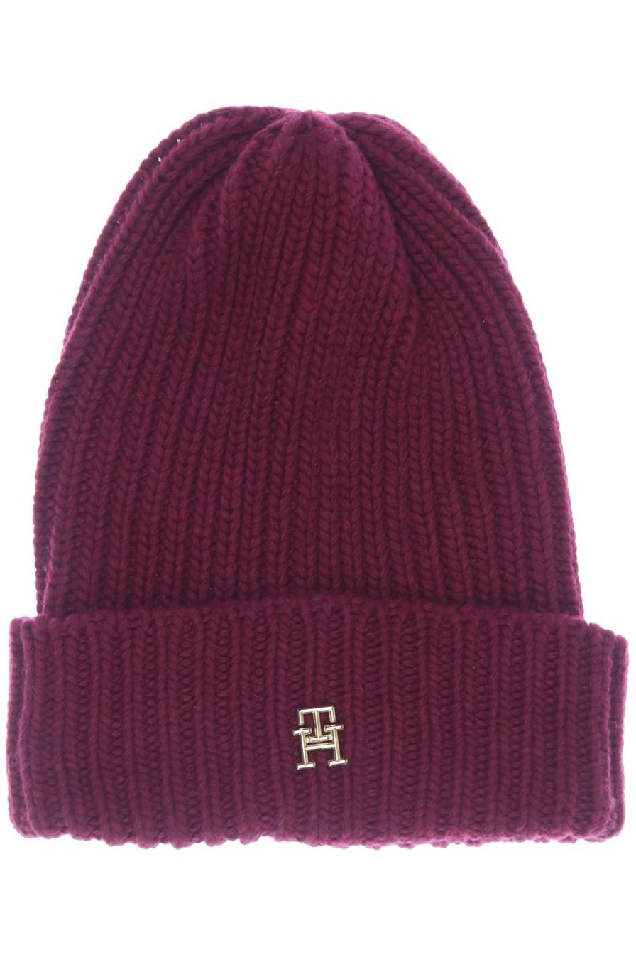 

Tommy Hilfiger Damen Hut/Mütze, bordeaux, Gr. uni