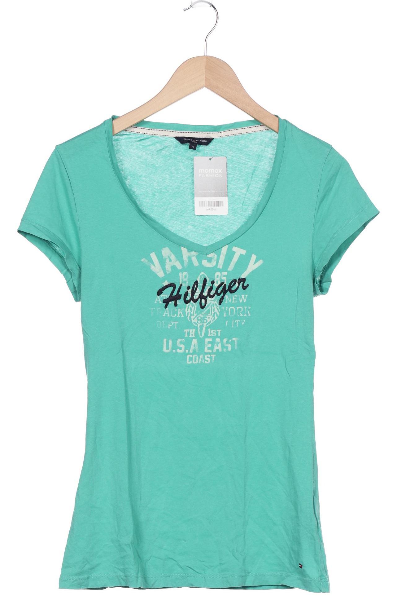 

Tommy Hilfiger Damen T-Shirt, türkis, Gr. 38