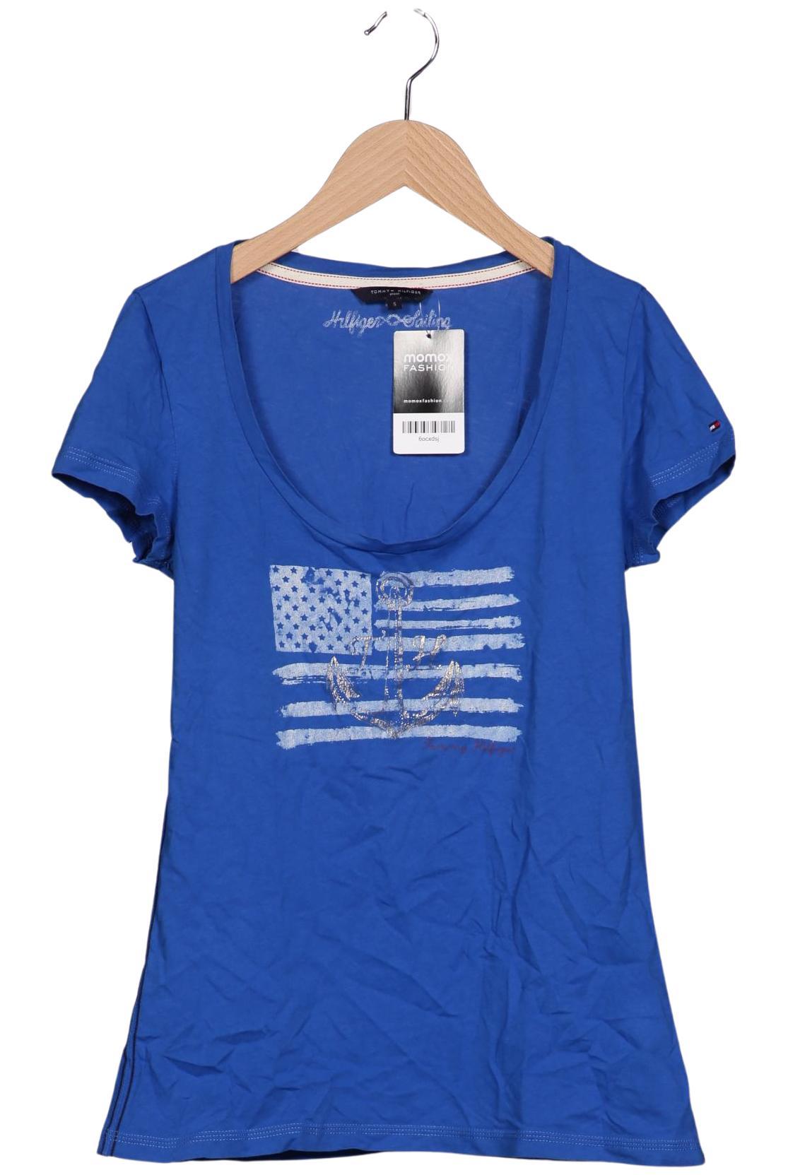 

Tommy Hilfiger Damen T-Shirt, blau, Gr. 36