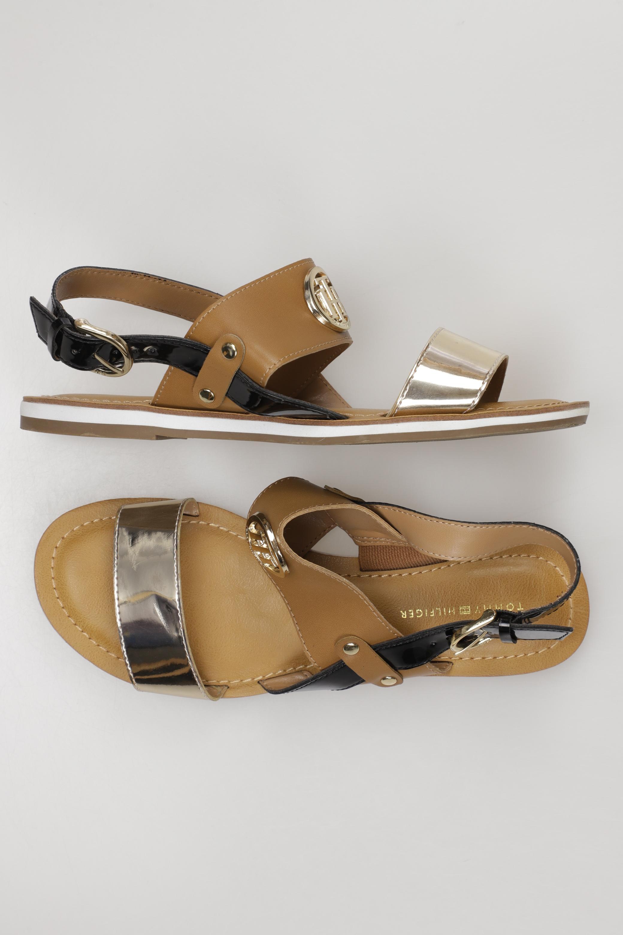 

Tommy Hilfiger Damen Sandale, gold, Gr. 7