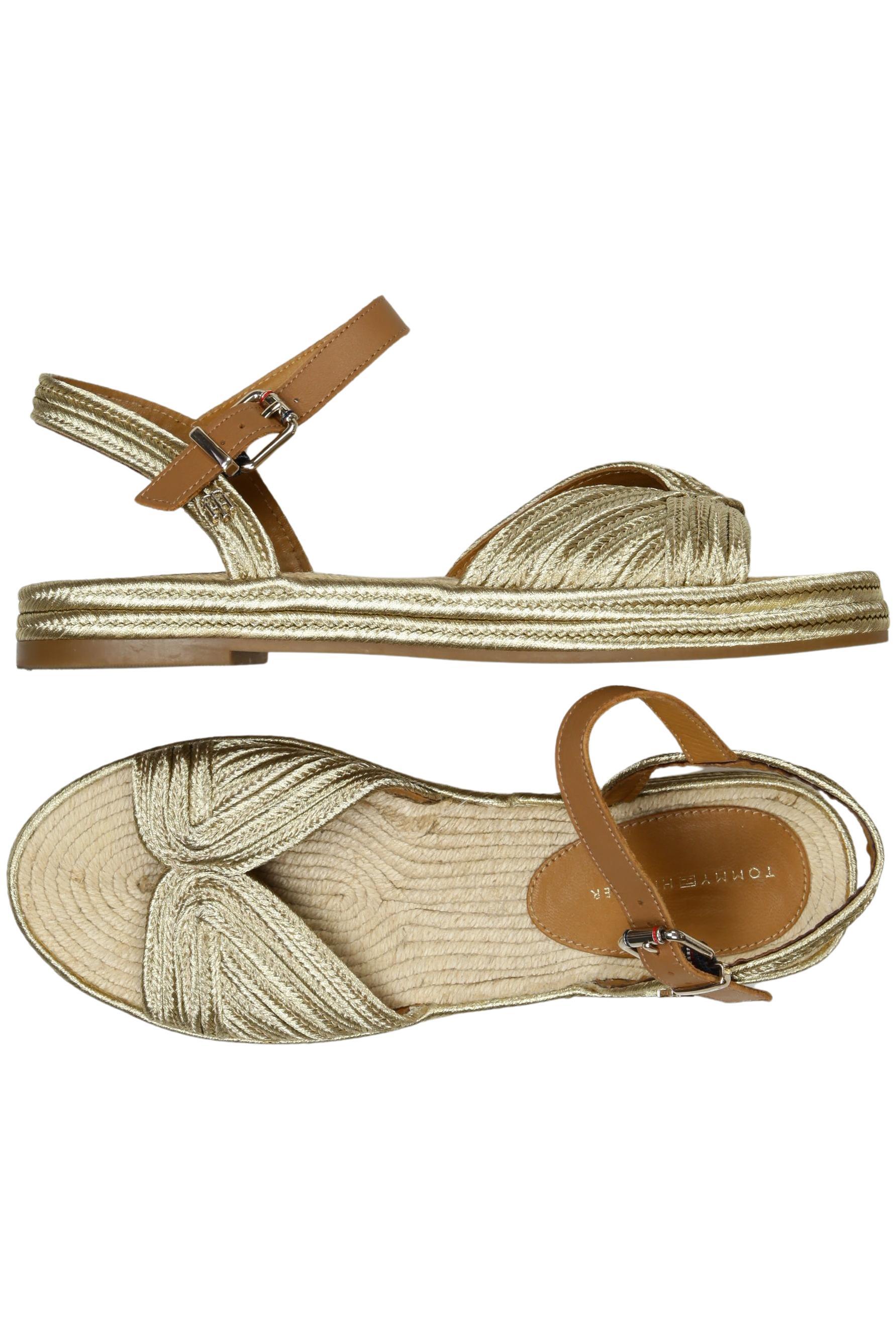 

Tommy Hilfiger Damen Sandale, gold, Gr. 39