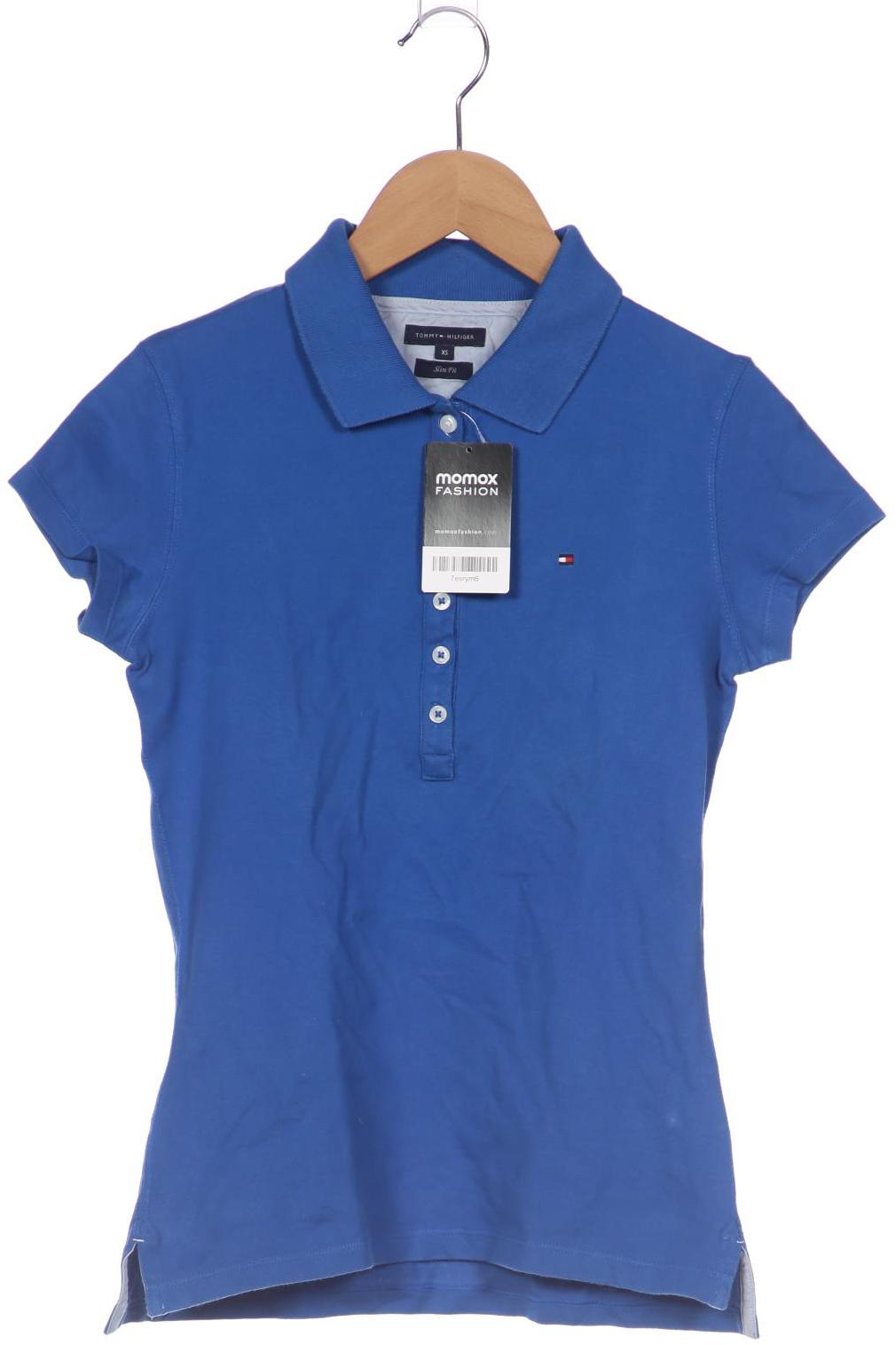

Tommy Hilfiger Damen Poloshirt, blau, Gr. 34