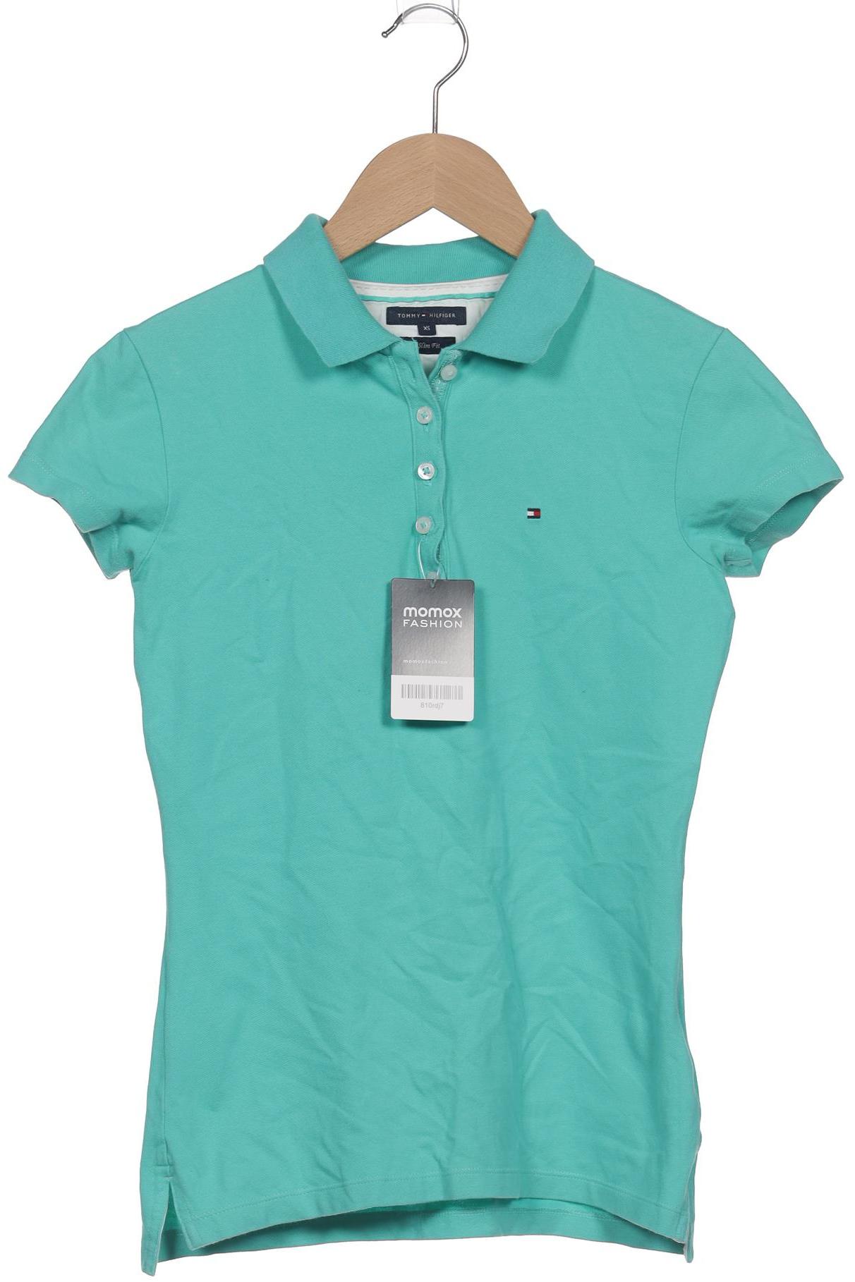 

Tommy Hilfiger Damen Poloshirt, türkis, Gr. 34