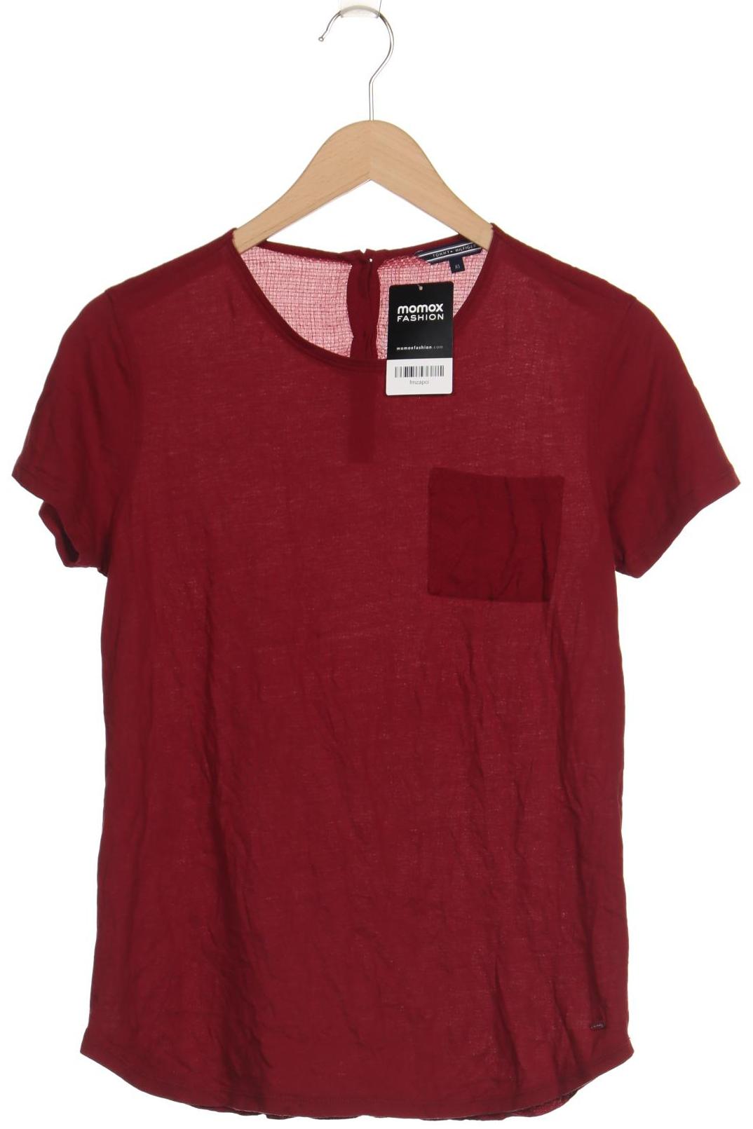 

Tommy Hilfiger Damen T-Shirt, bordeaux, Gr. 34
