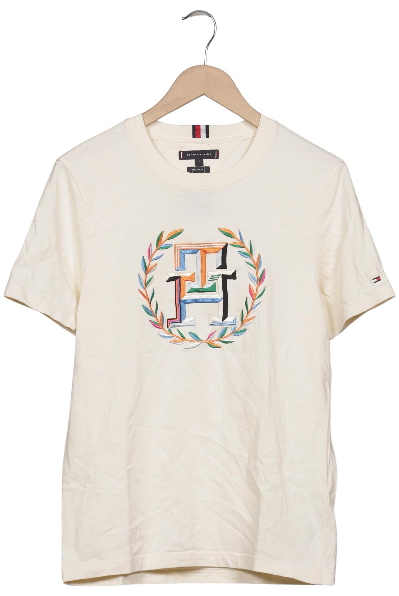 

Tommy Hilfiger Damen T-Shirt, cremeweiß, Gr. 36