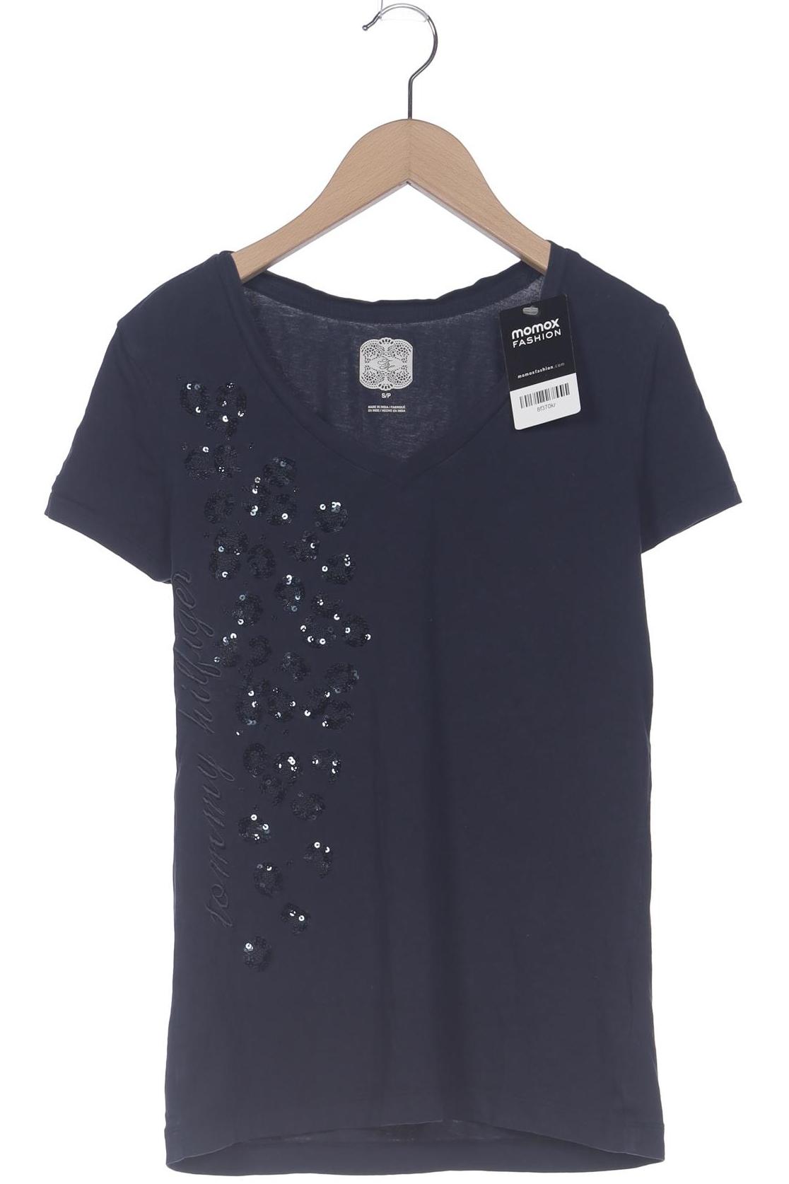 

Tommy Hilfiger Damen T-Shirt, marineblau, Gr. 36