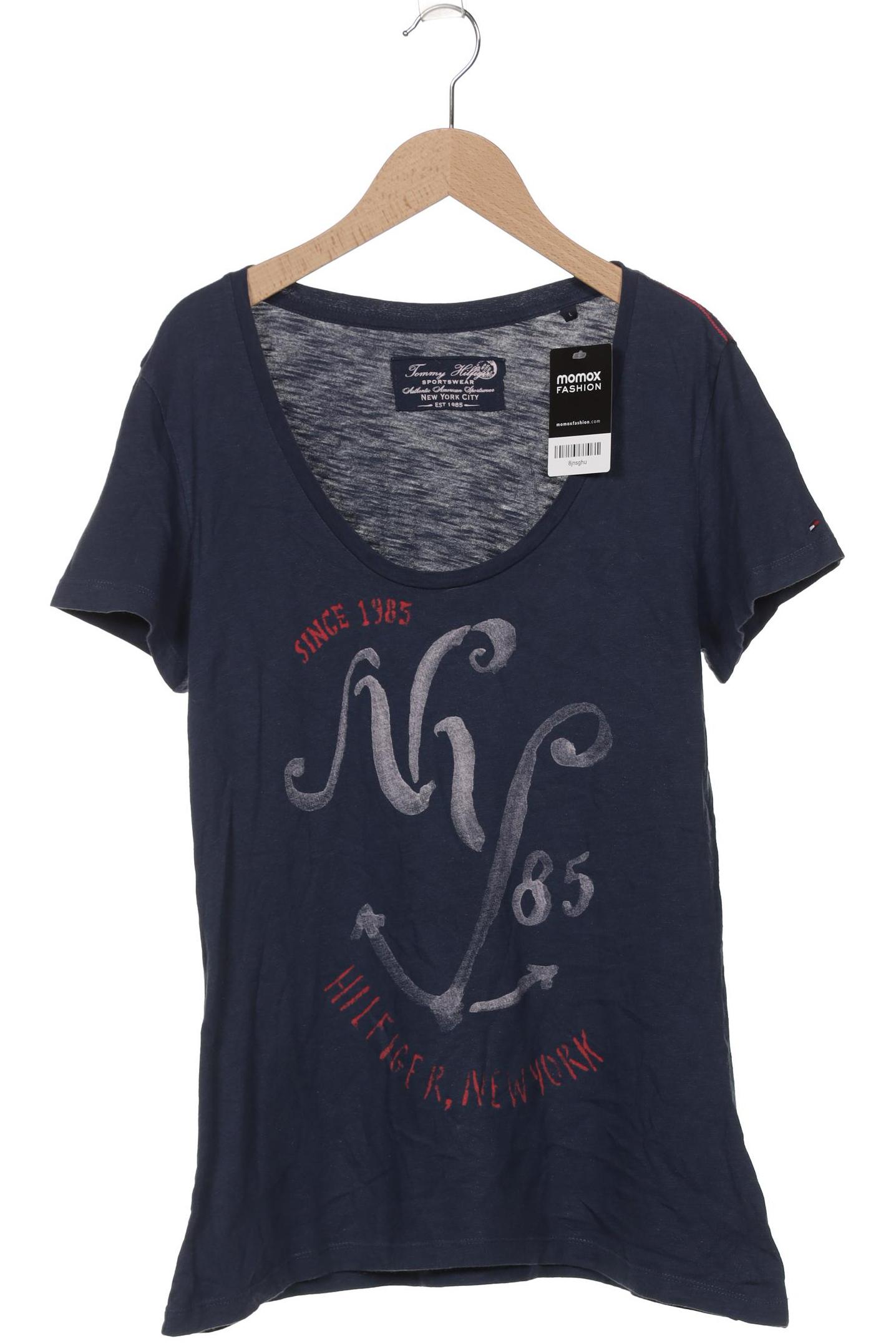 

Tommy Hilfiger Damen T-Shirt, marineblau, Gr. 42