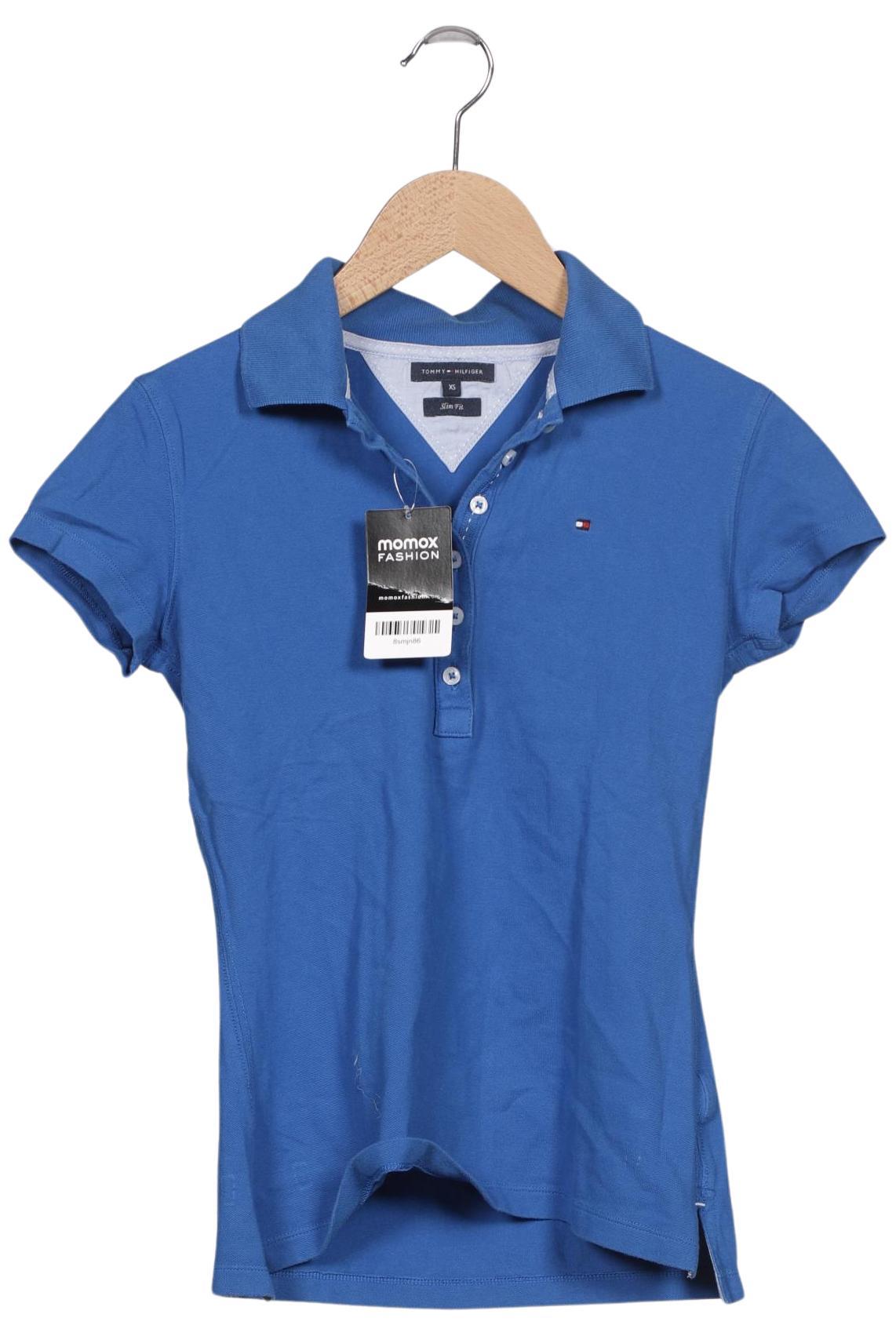 

Tommy Hilfiger Damen Poloshirt, blau, Gr. 34