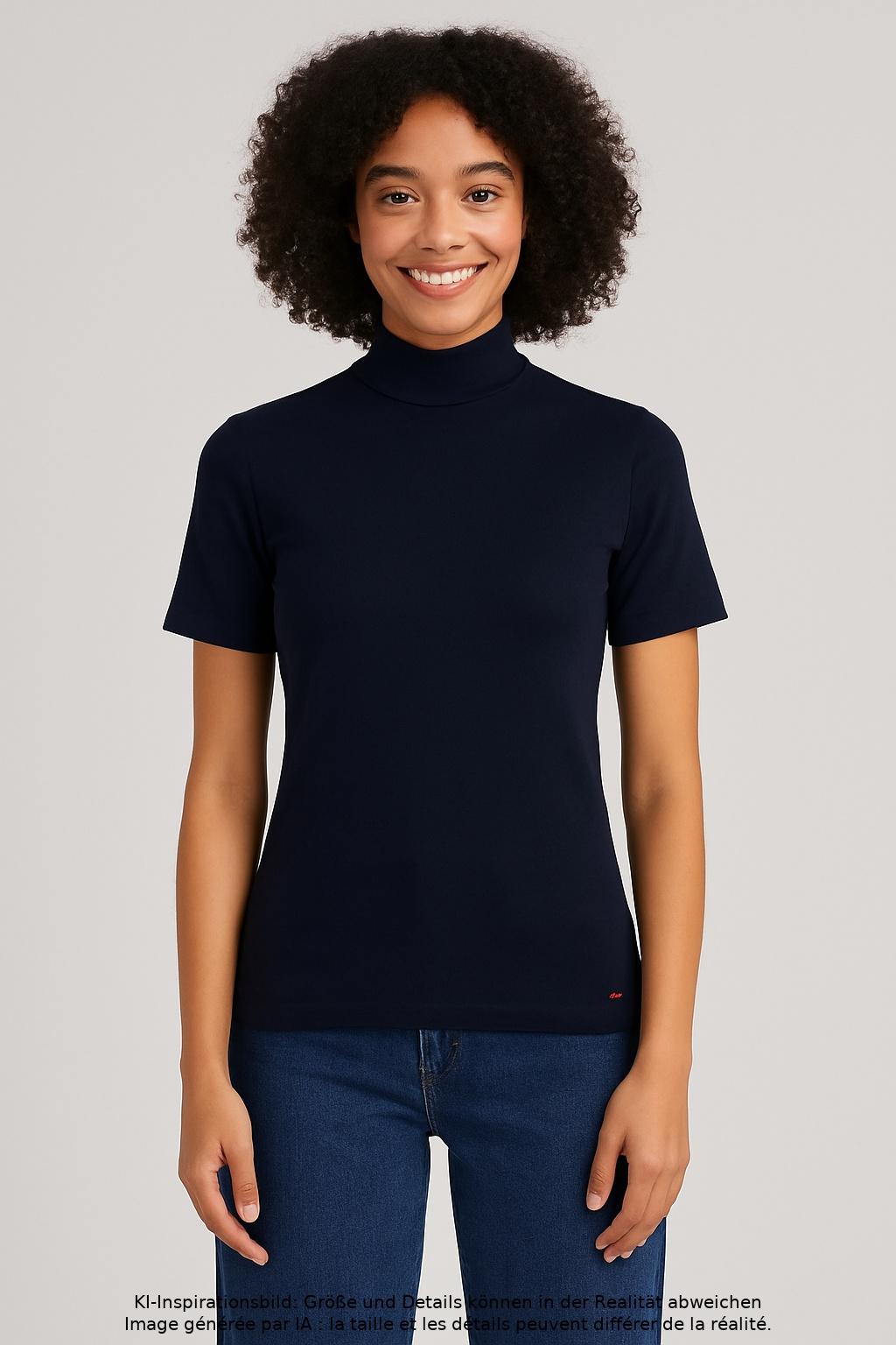 

Tommy Hilfiger Damen T-Shirt, marineblau, Gr. 38