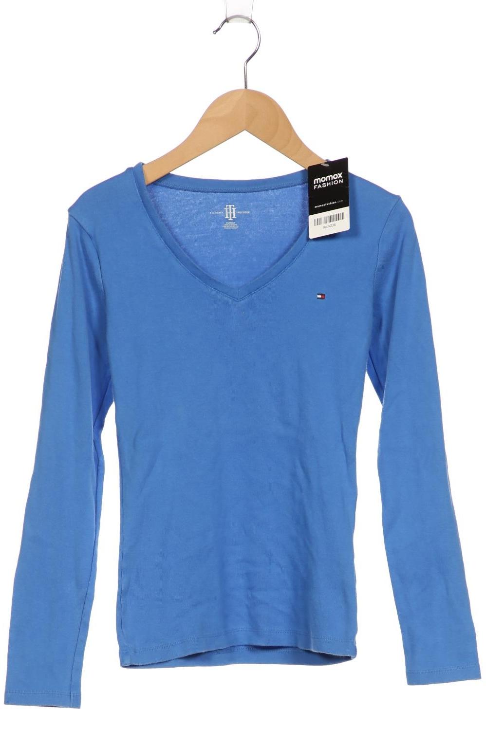 

Tommy Hilfiger Damen Langarmshirt, blau, Gr. 34