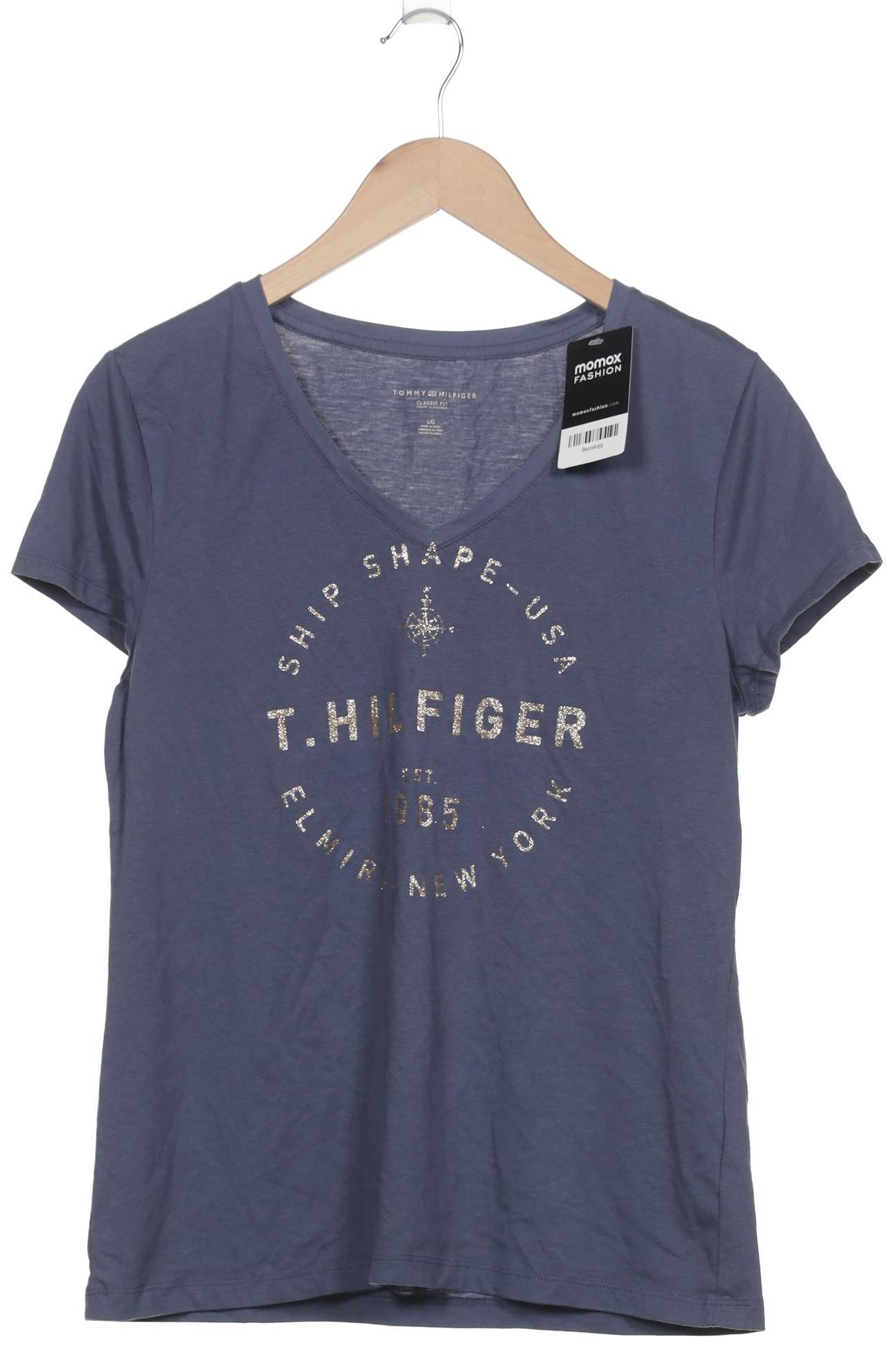 

Tommy Hilfiger Damen T-Shirt, blau, Gr. 42
