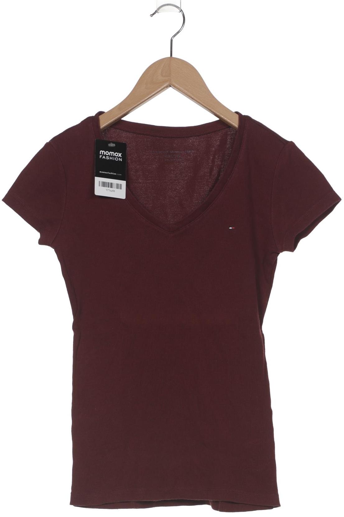 

Tommy Hilfiger Damen T-Shirt, bordeaux, Gr. 34