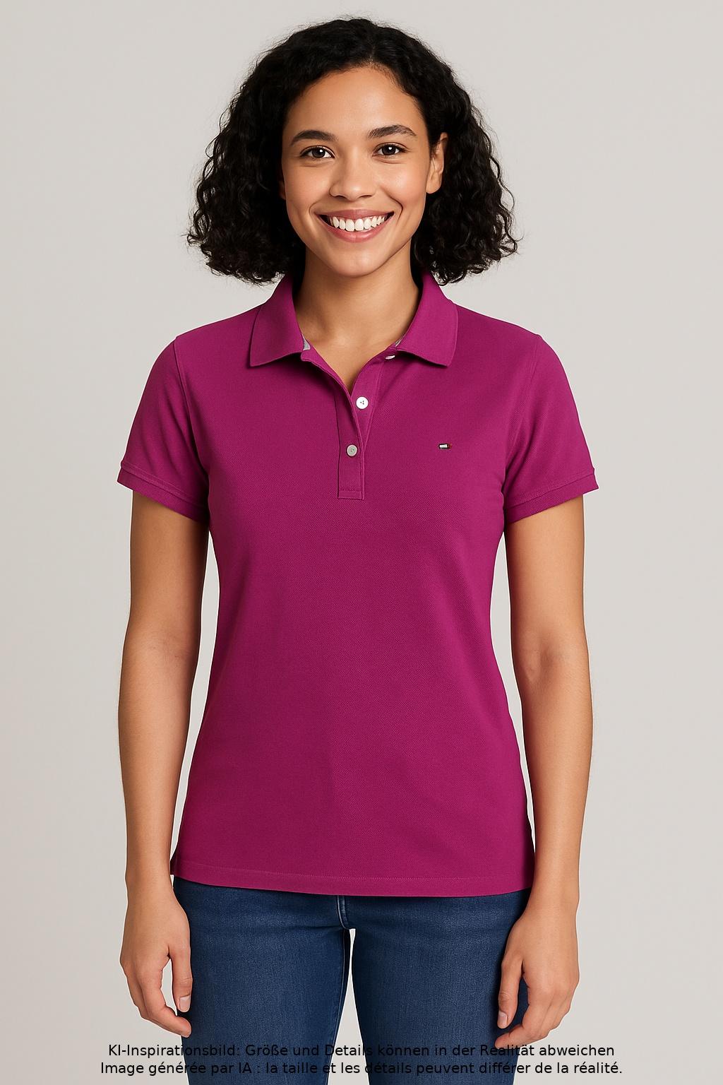 

Tommy Hilfiger Damen Poloshirt, flieder, Gr. 38